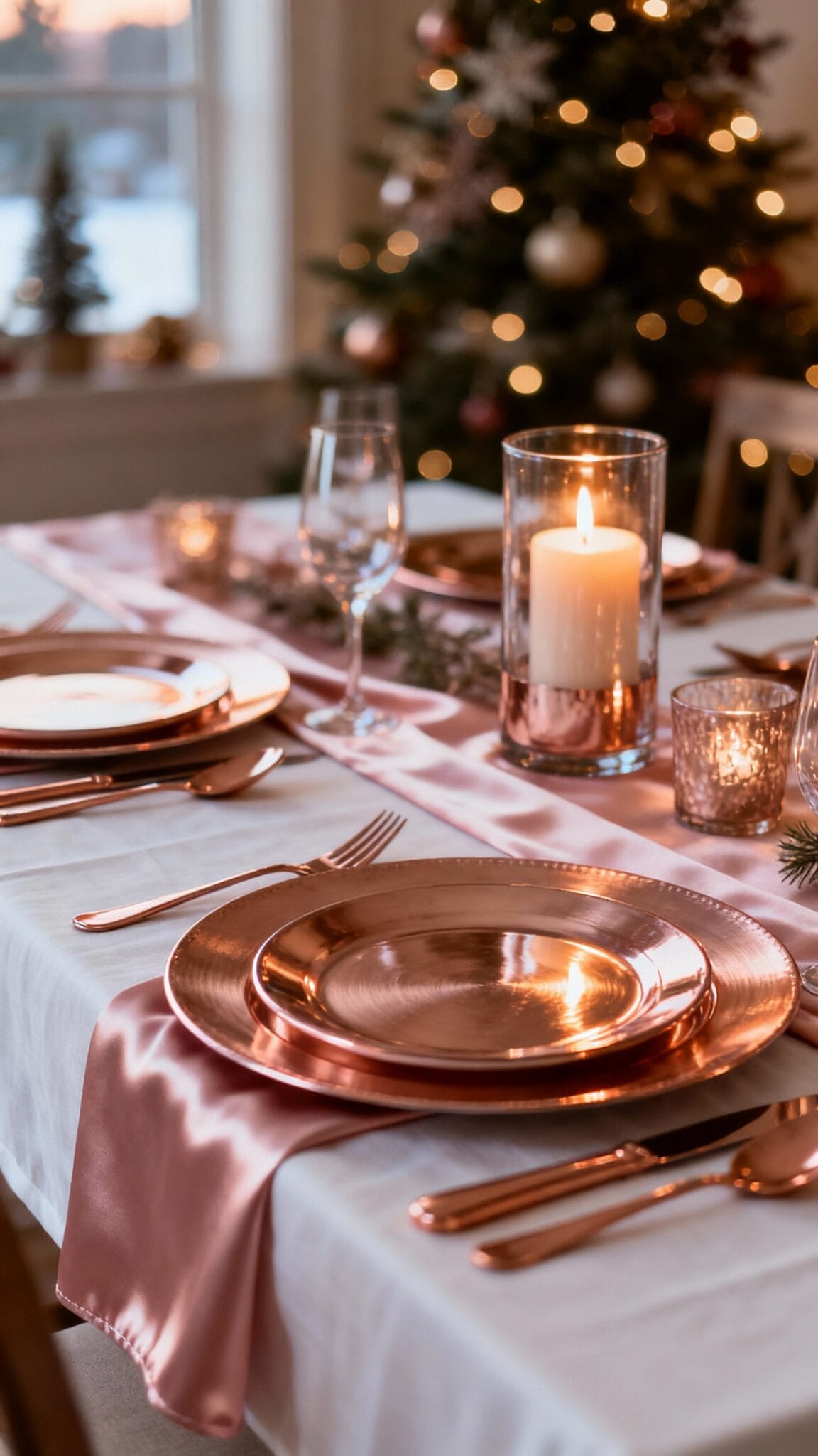 9 Rose Gold Christmas Table Ideas for a Glam Holiday ...