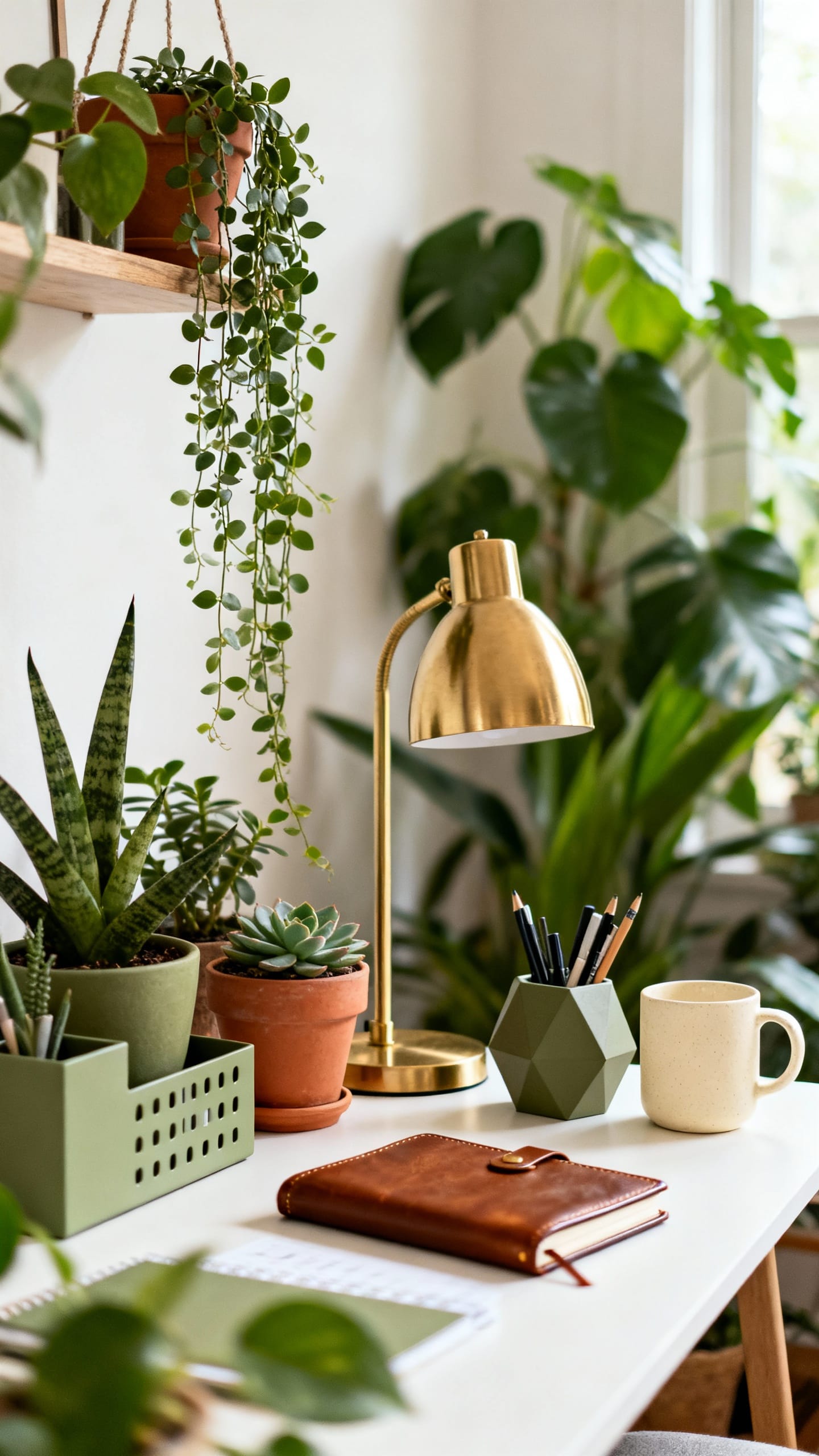 Biophilic Oasis with Layered Greenery