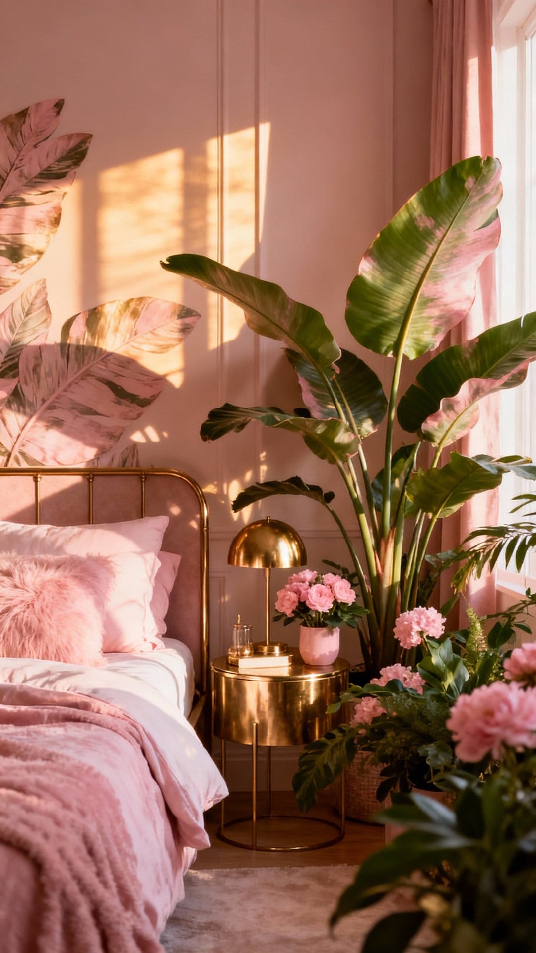 Blush and Brass Luxe with Oversized Botanicals
