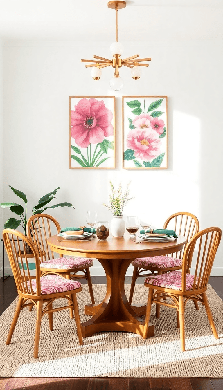 Bold Botanical Prints and Emerald Pops