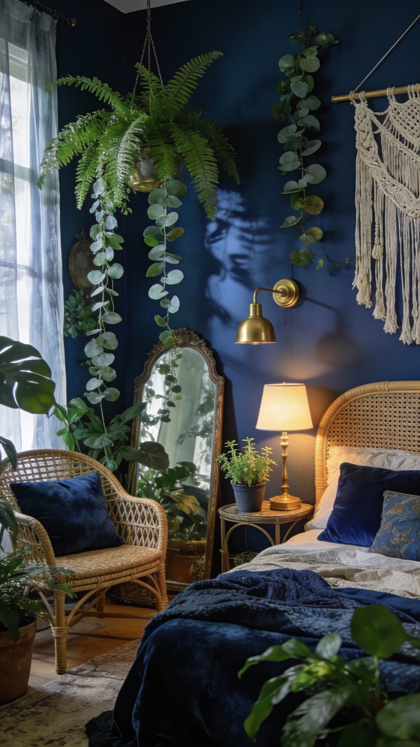 Botanical Boho With Indigo and Brass