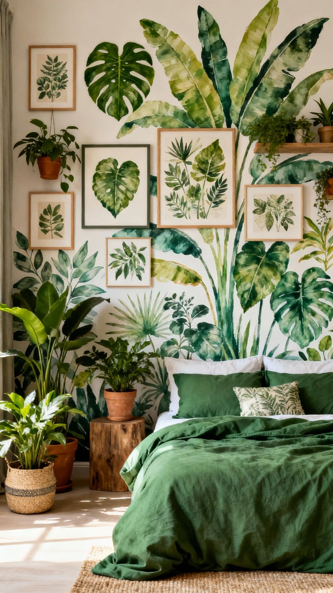 Botanical Mural Statement Wall
