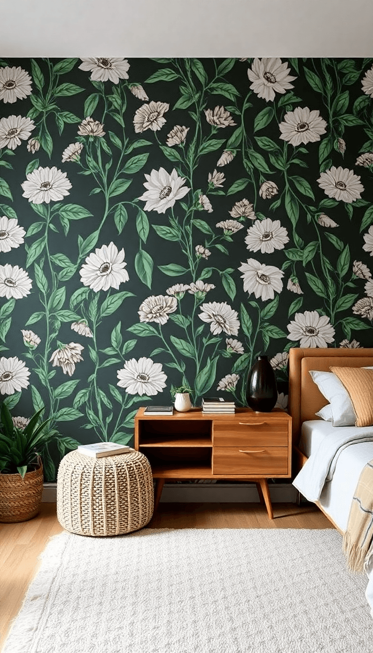 Botanical Wallpaper Feature Wall