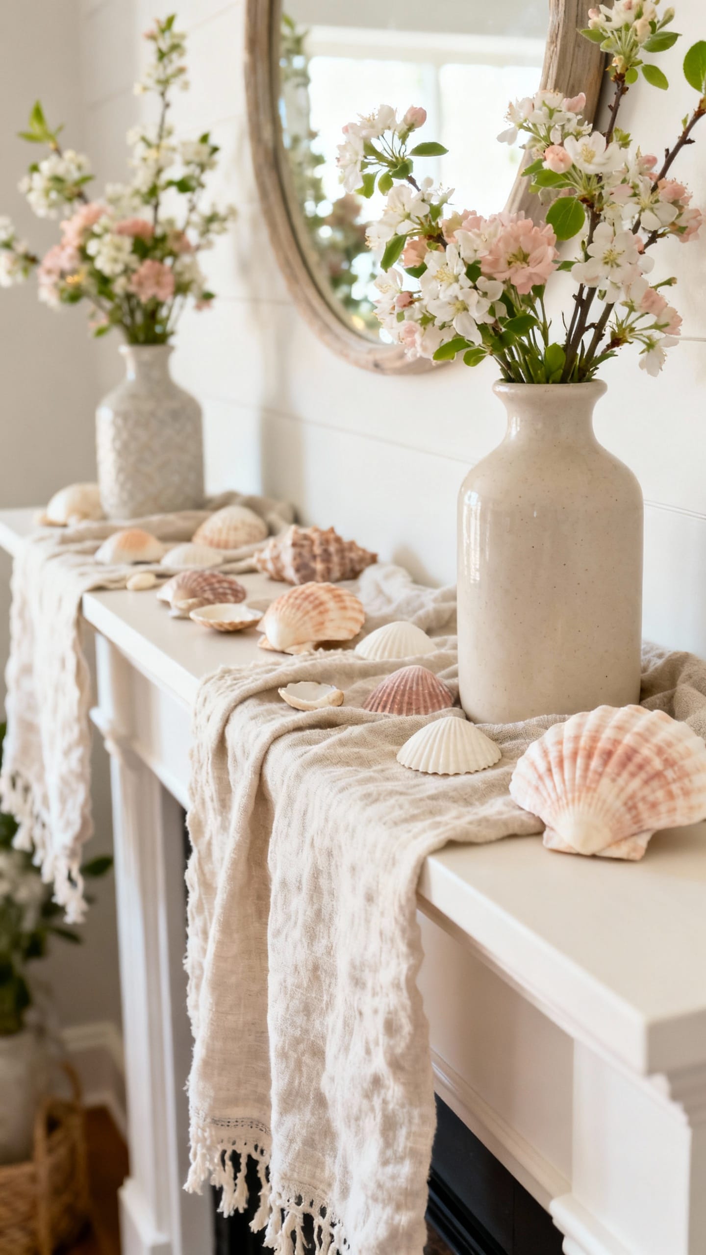 Breezy Coastal With Seashells and Linen