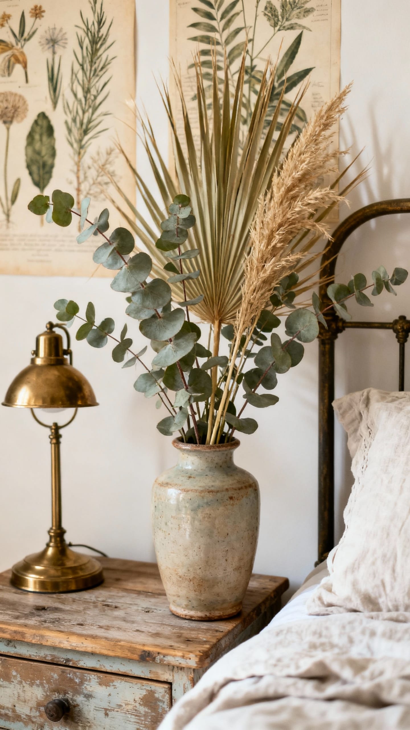 Coastal Botanical With Seagrass and Eucalyptus