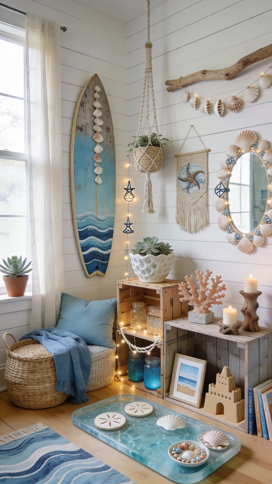 Coastal Calm With Surf-Inspired Texture