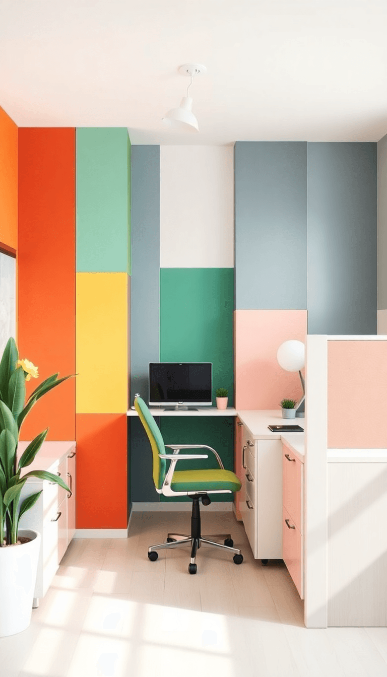Color-Blocked Calm With Vertical Zones
