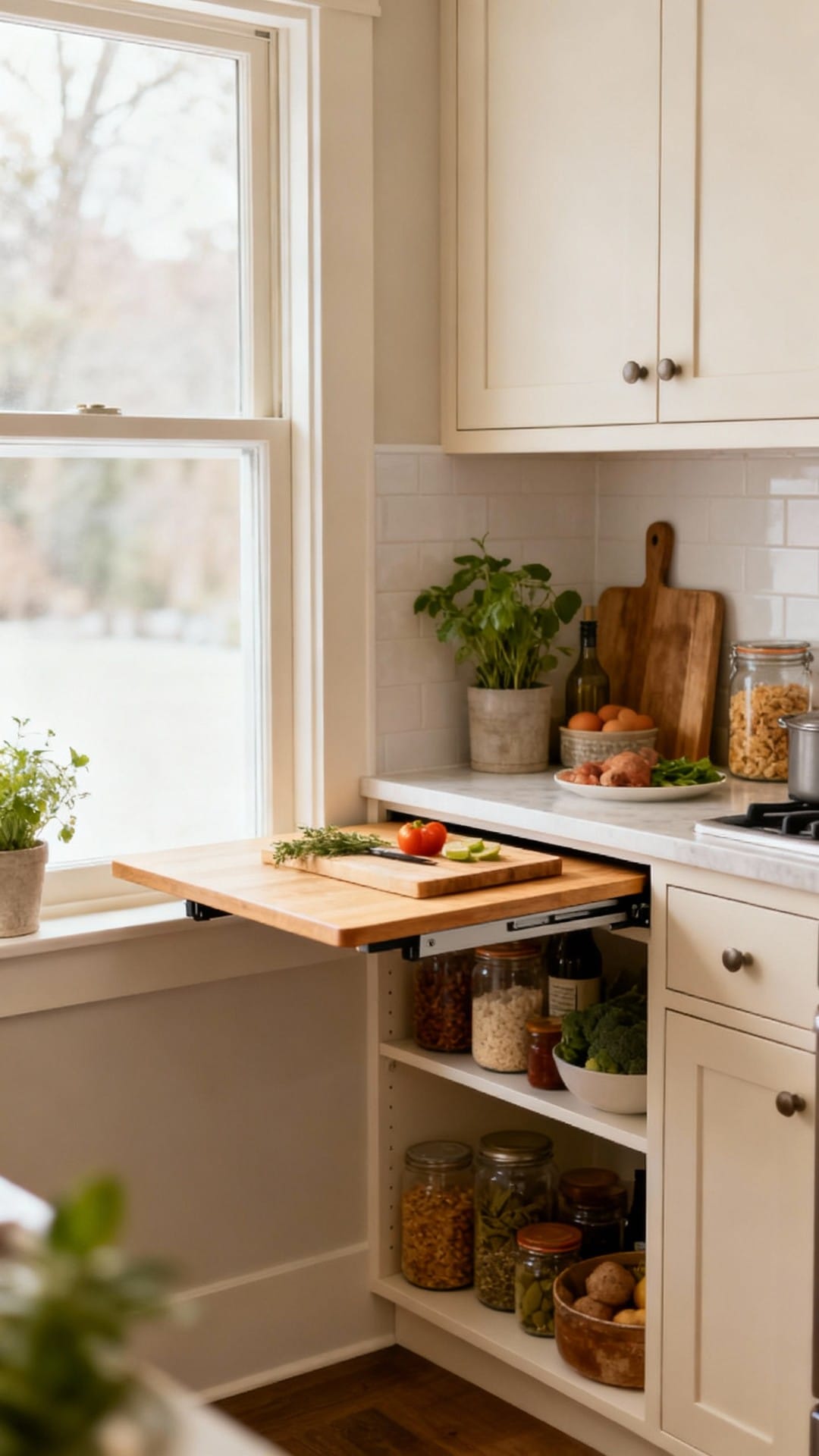 Convertible Corner With Fold-Down Prep Table