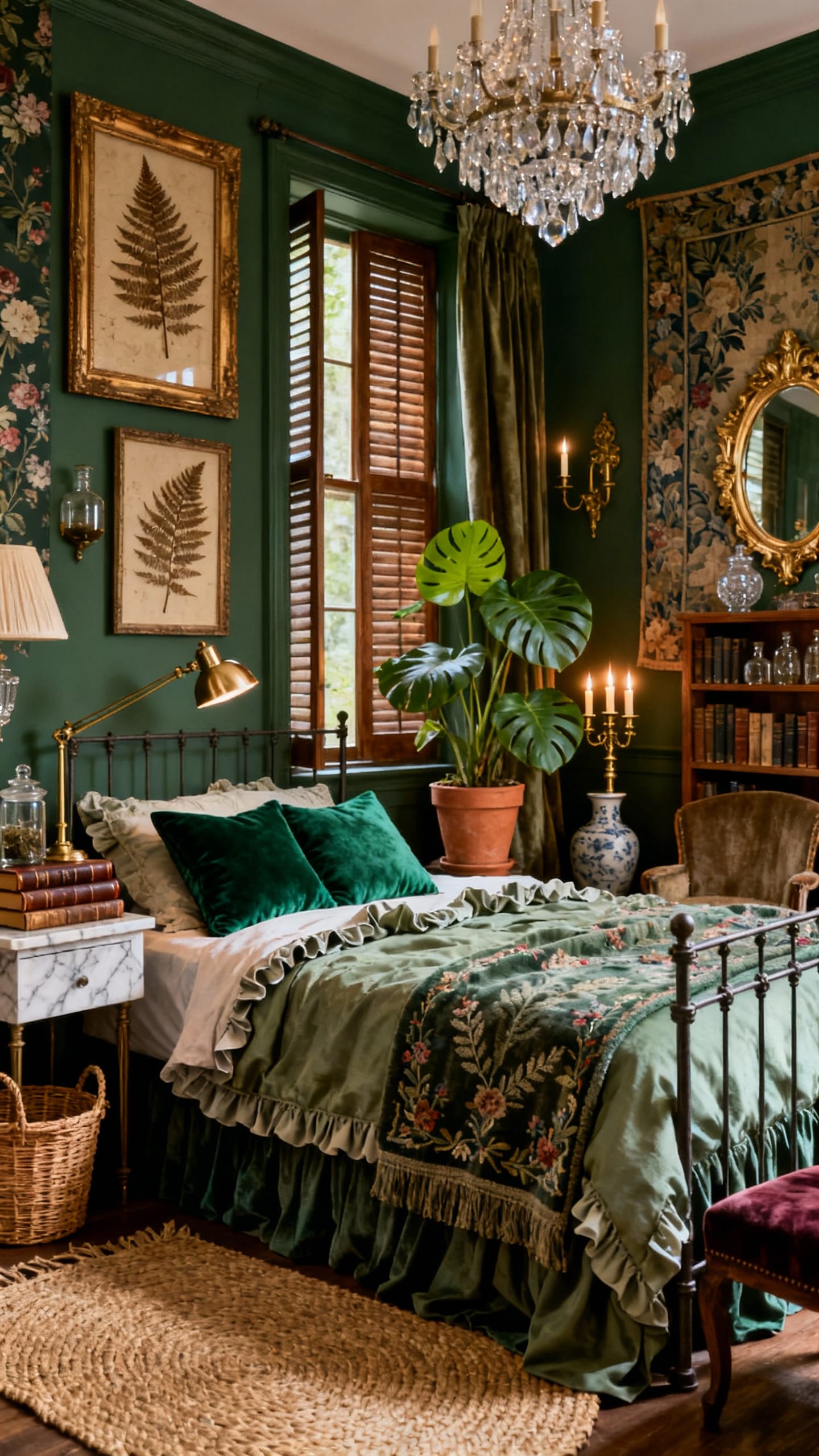 Dark Academia Green Chamber