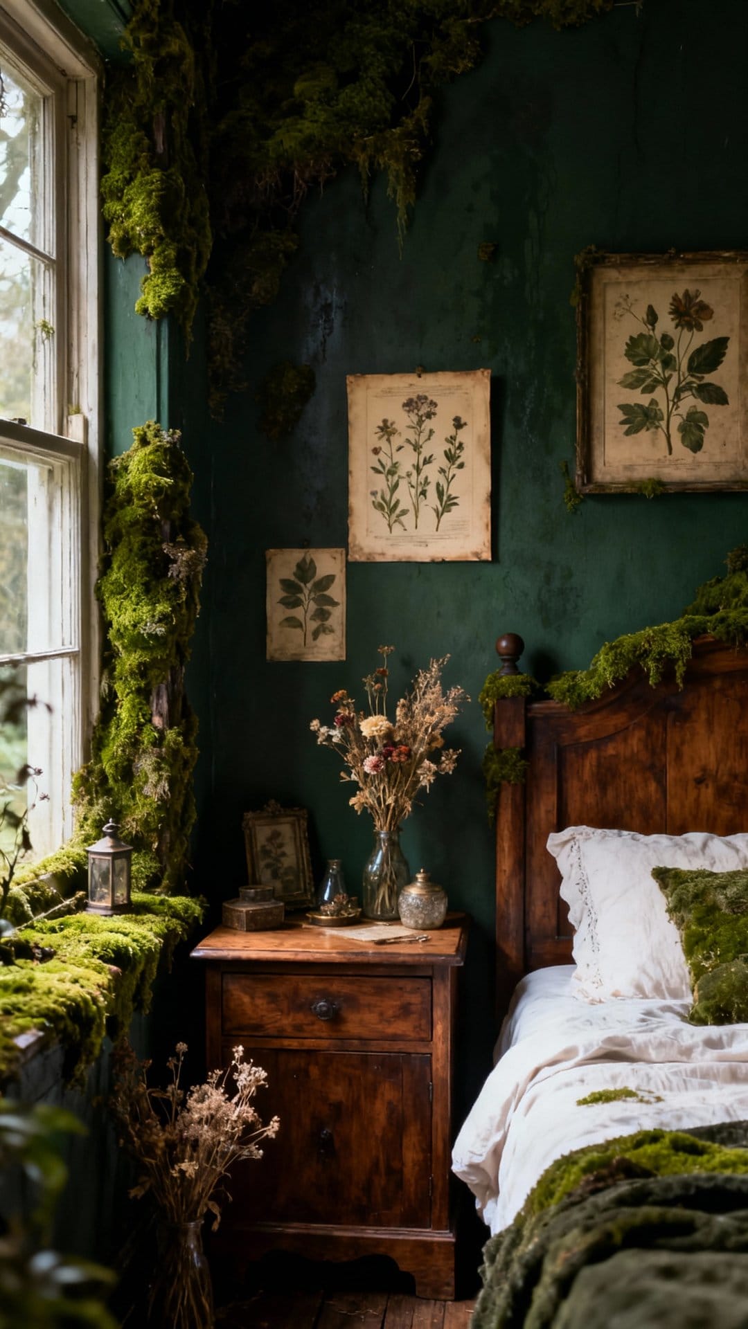 Dark Cottagecore With Mossy Textures