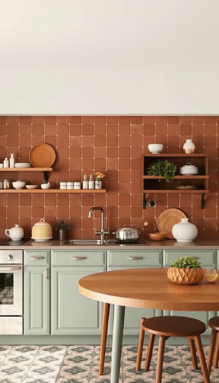Desert Disco: Terra-Cotta Tiles and Punchy Pattern