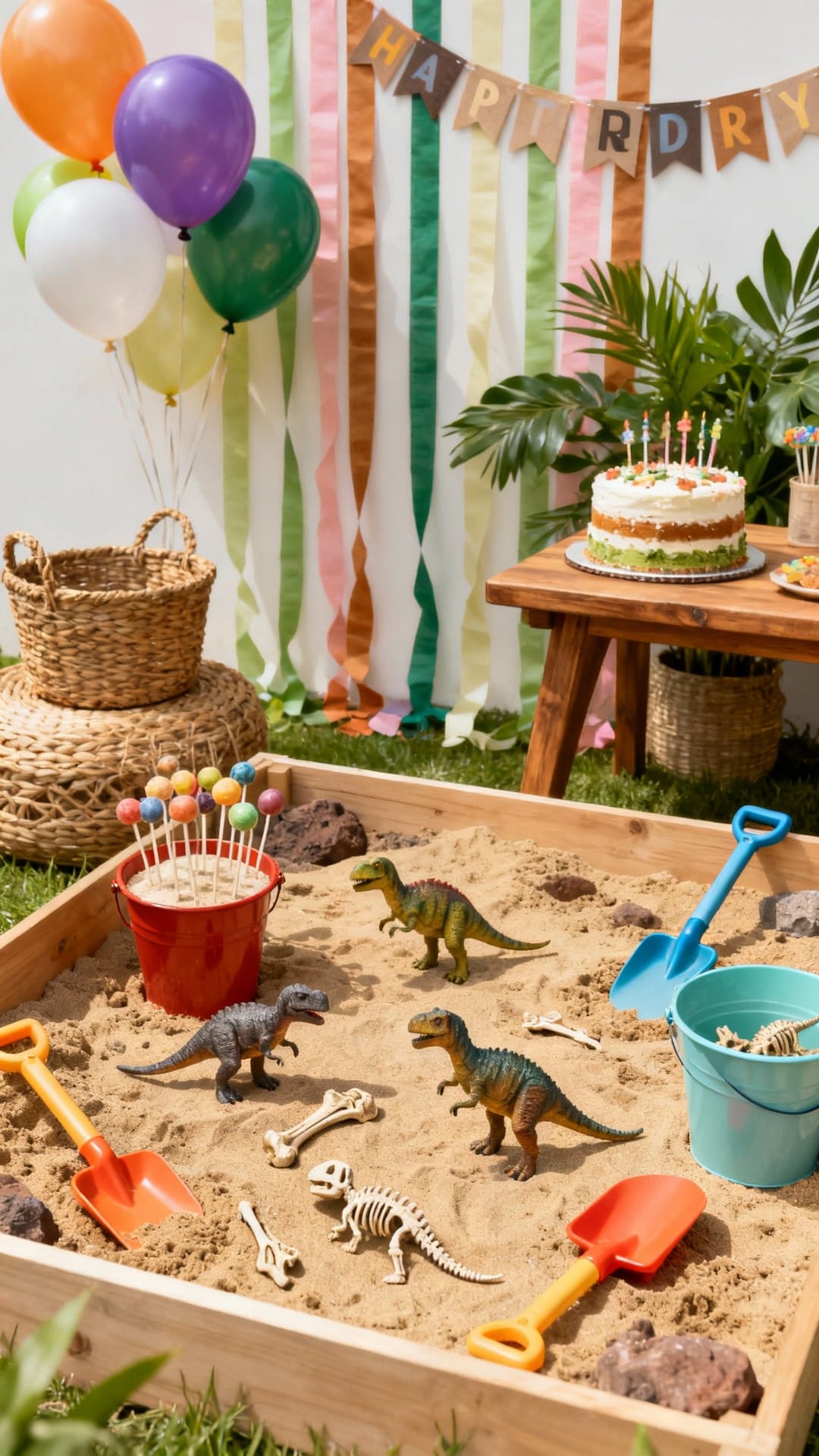 Dino Dig Site With Earthy Neutrals