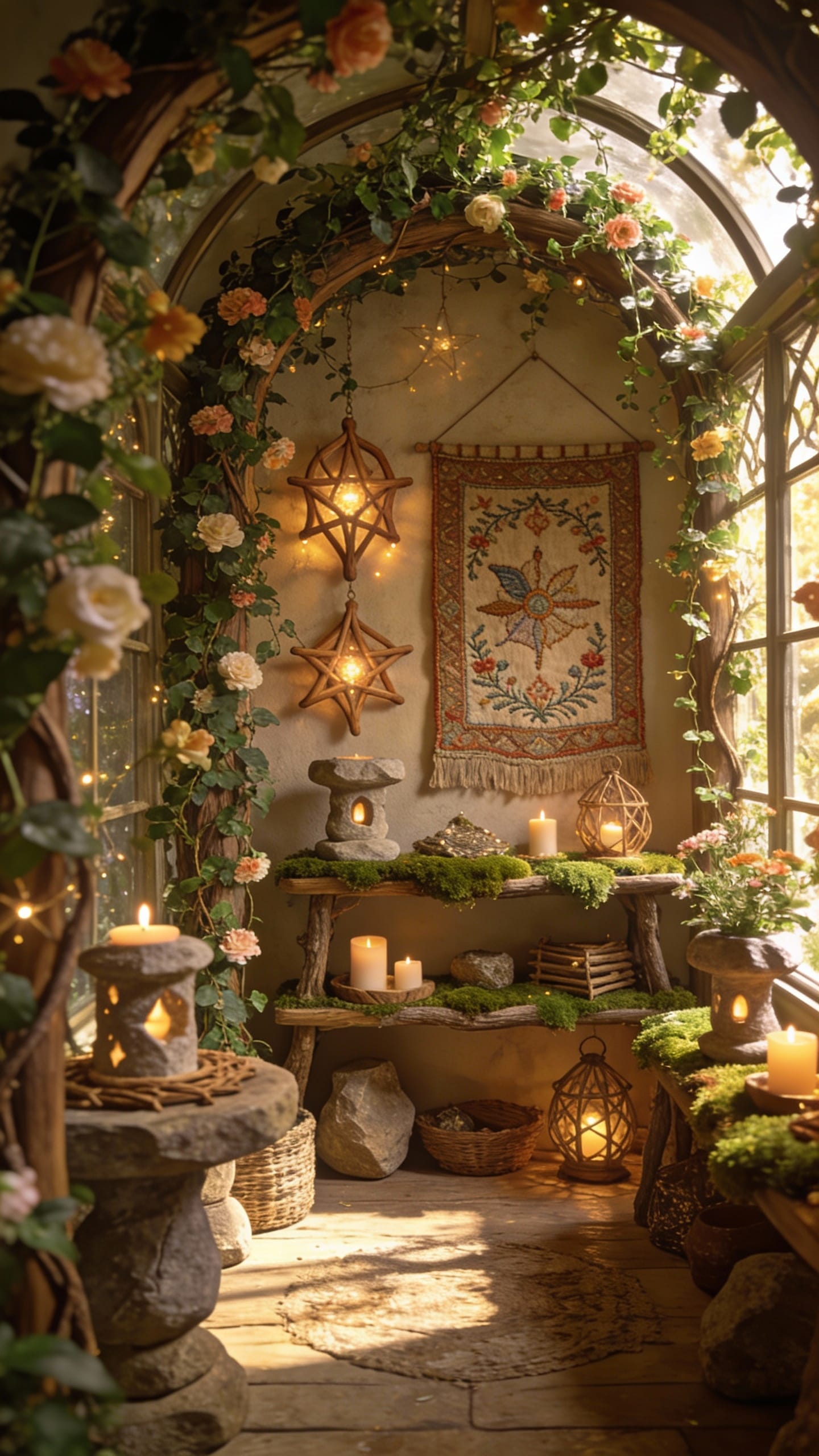 Elven Sunroom With Living Archways