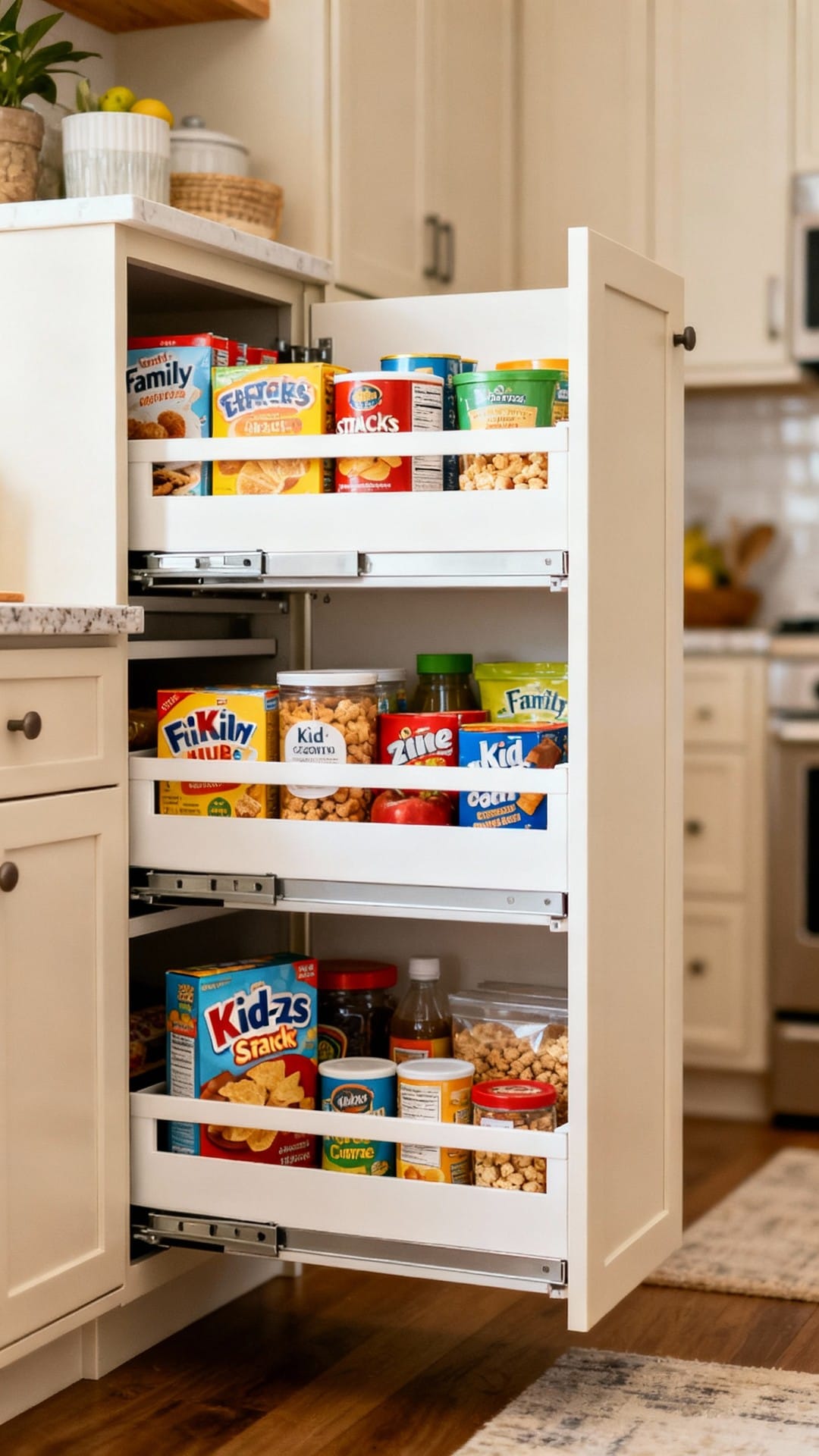 Family Hub with Kid-Zone Pullout Snack Garage