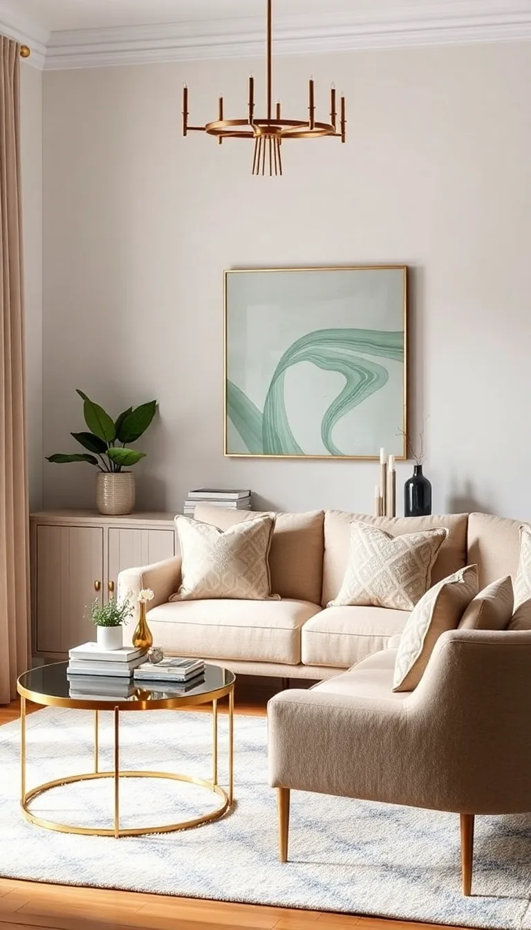 Fresh Art Deco With Mint and Brass