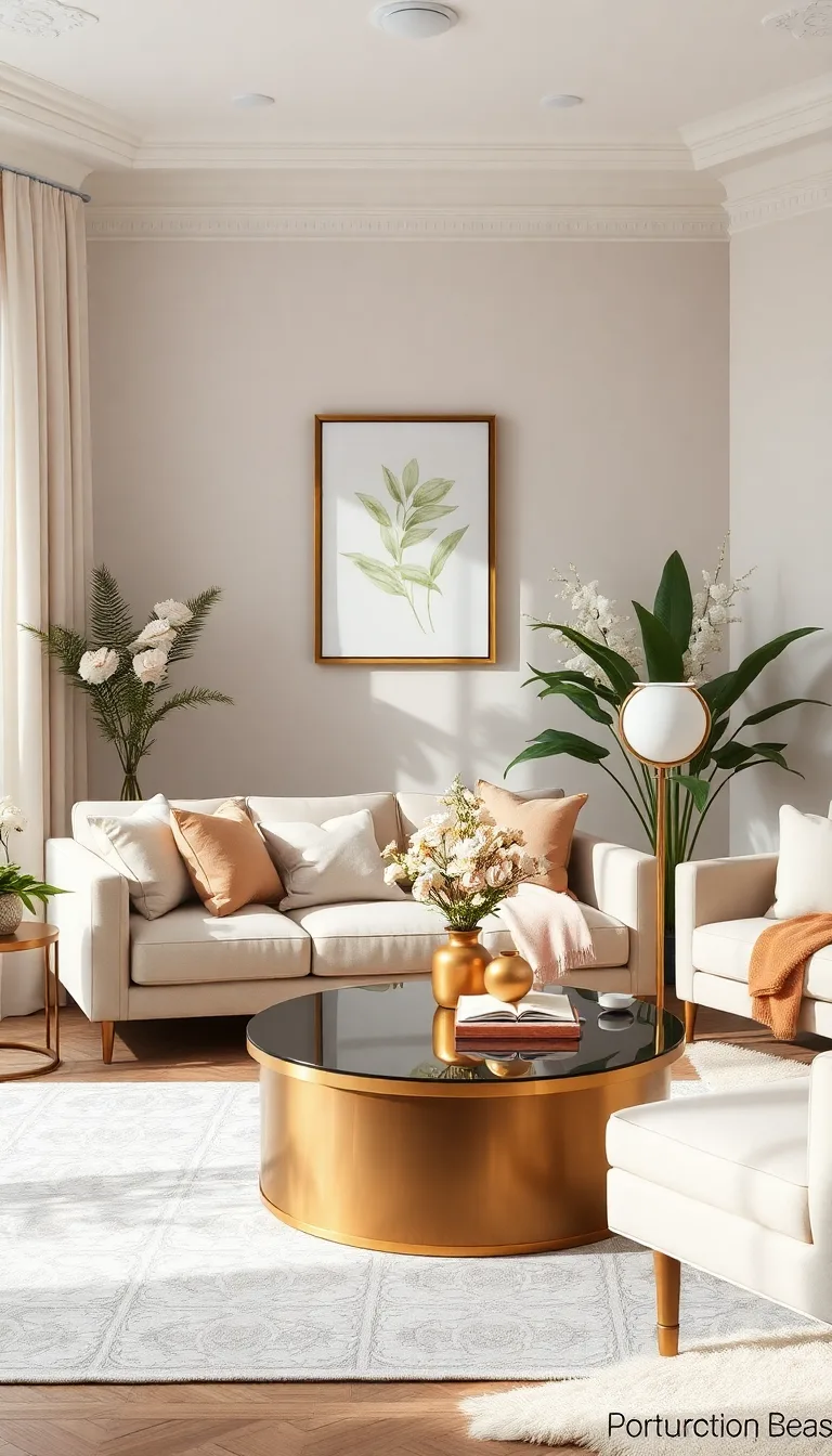 Fresh Luxury With Plush Neutrals and Gold