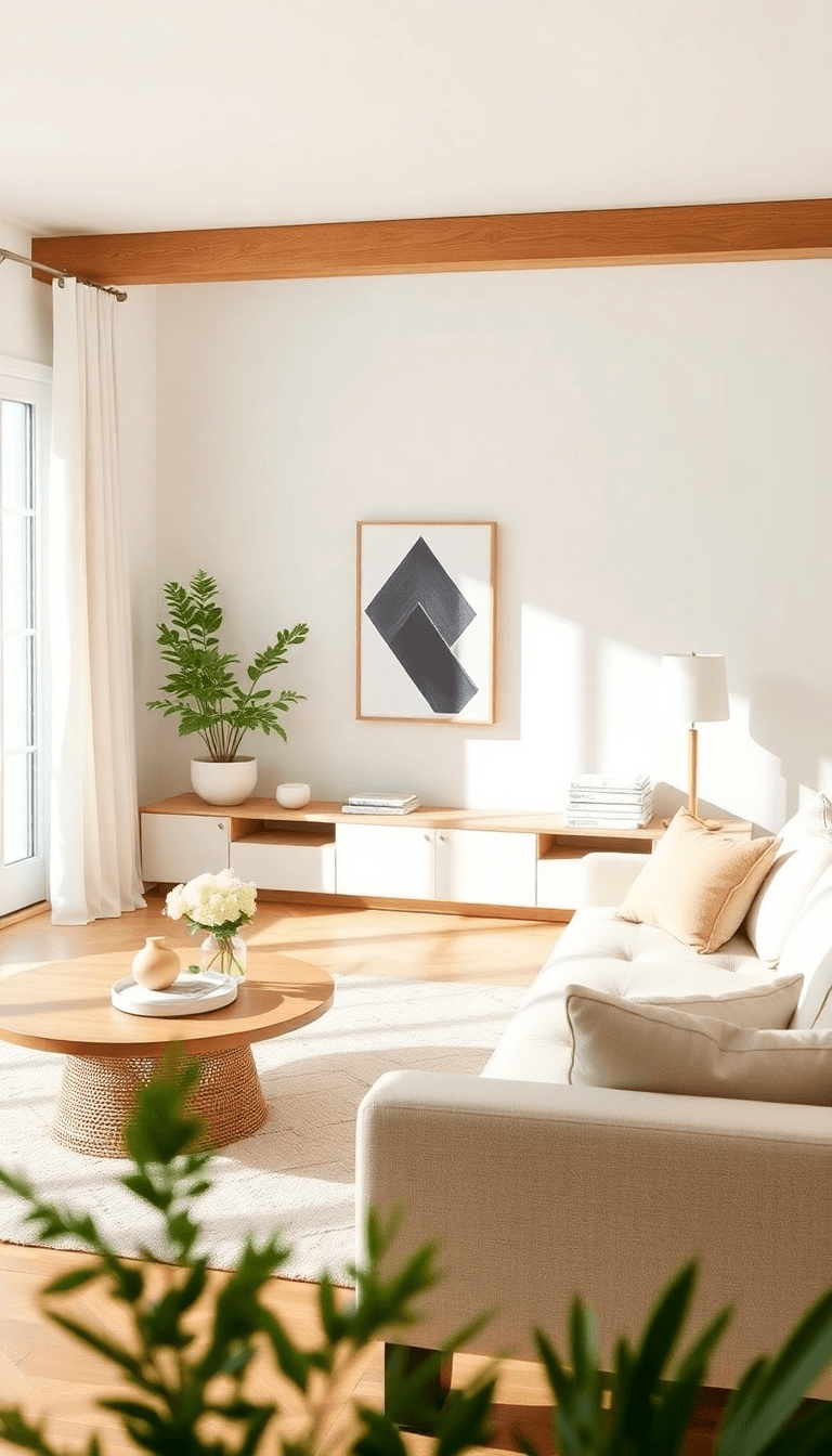 Fresh Minimalist White With Natural Wood