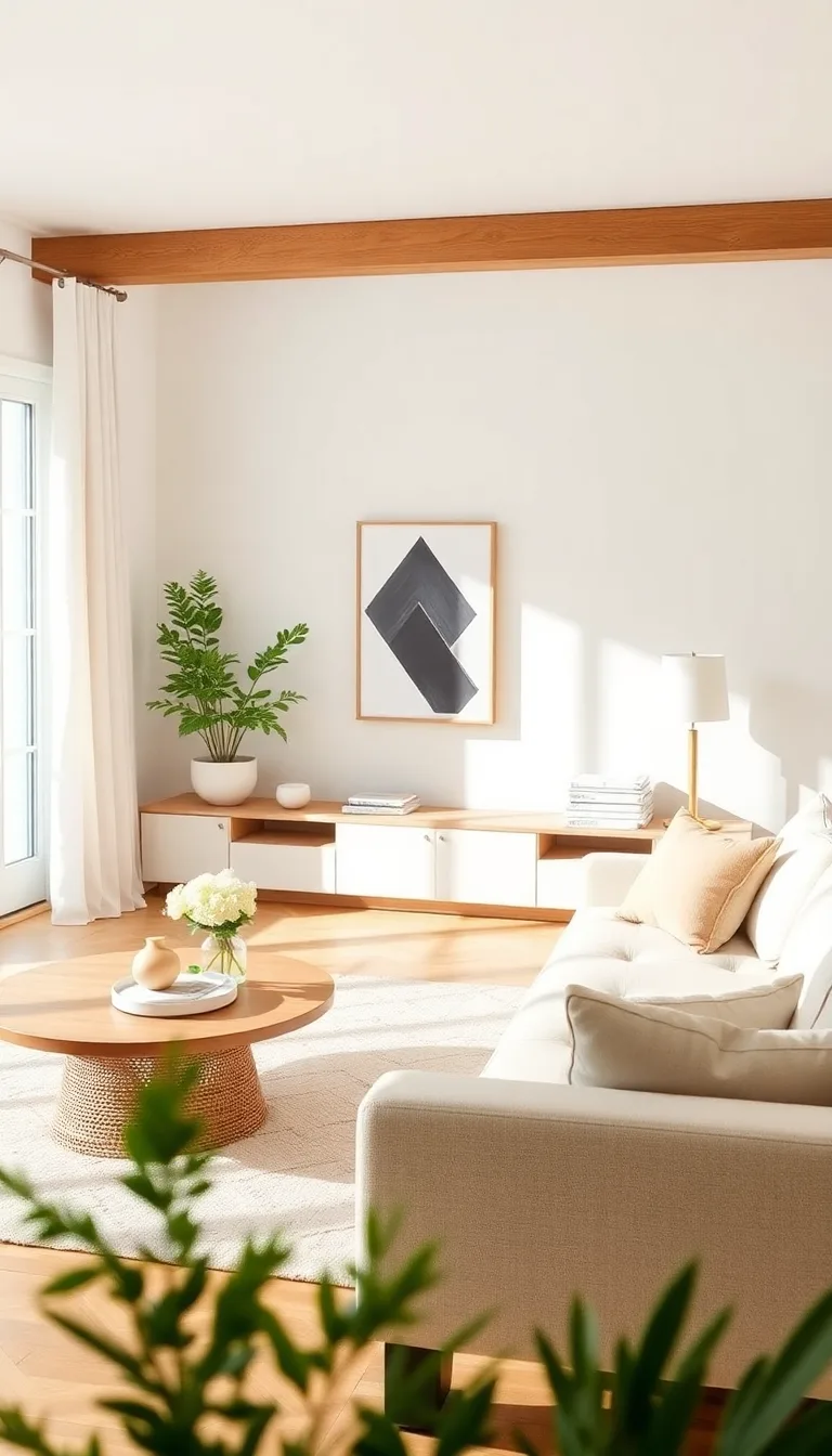 Fresh Minimalist White With Natural Wood