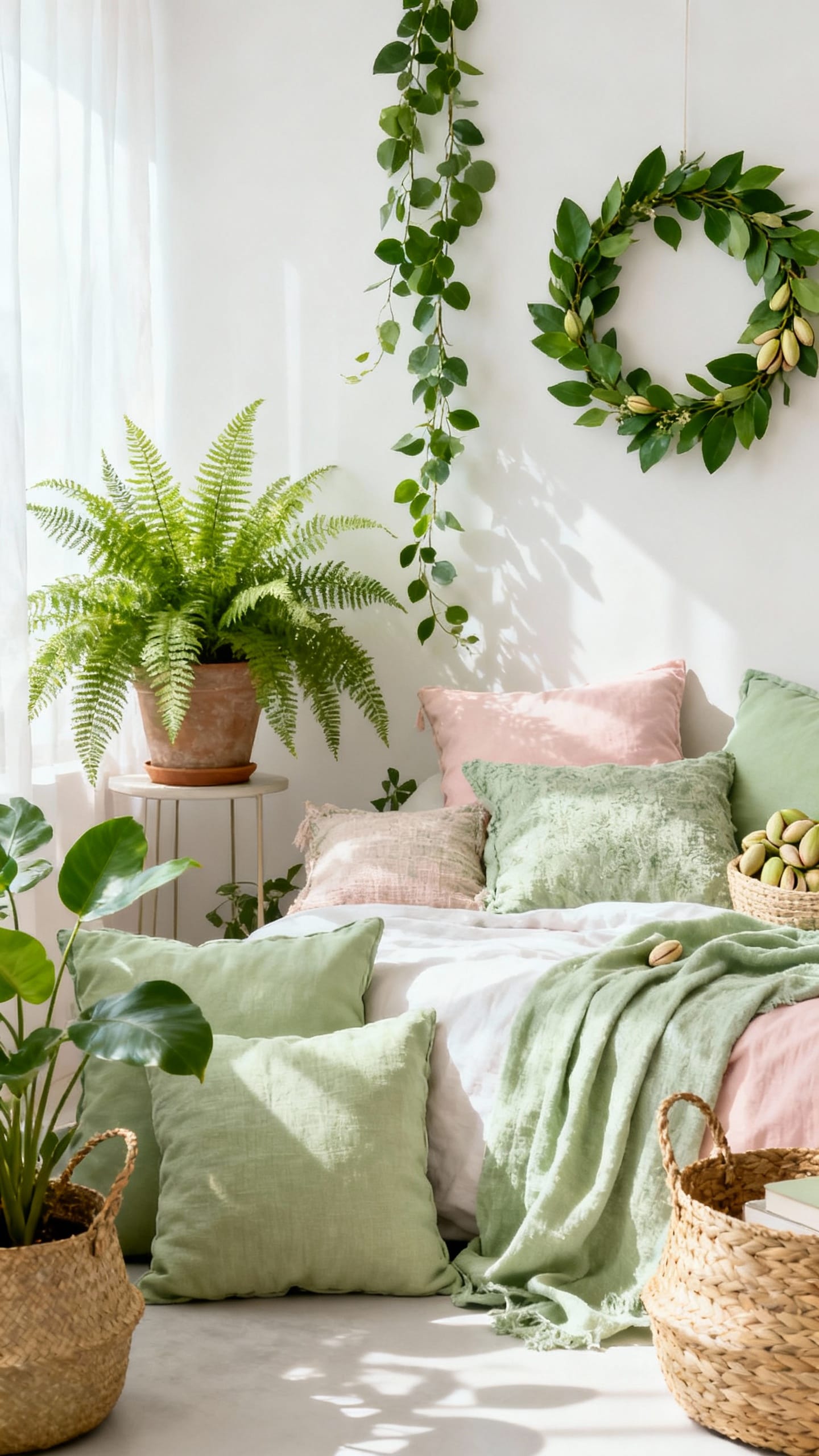 Fresh Pistachio and Blush Mix