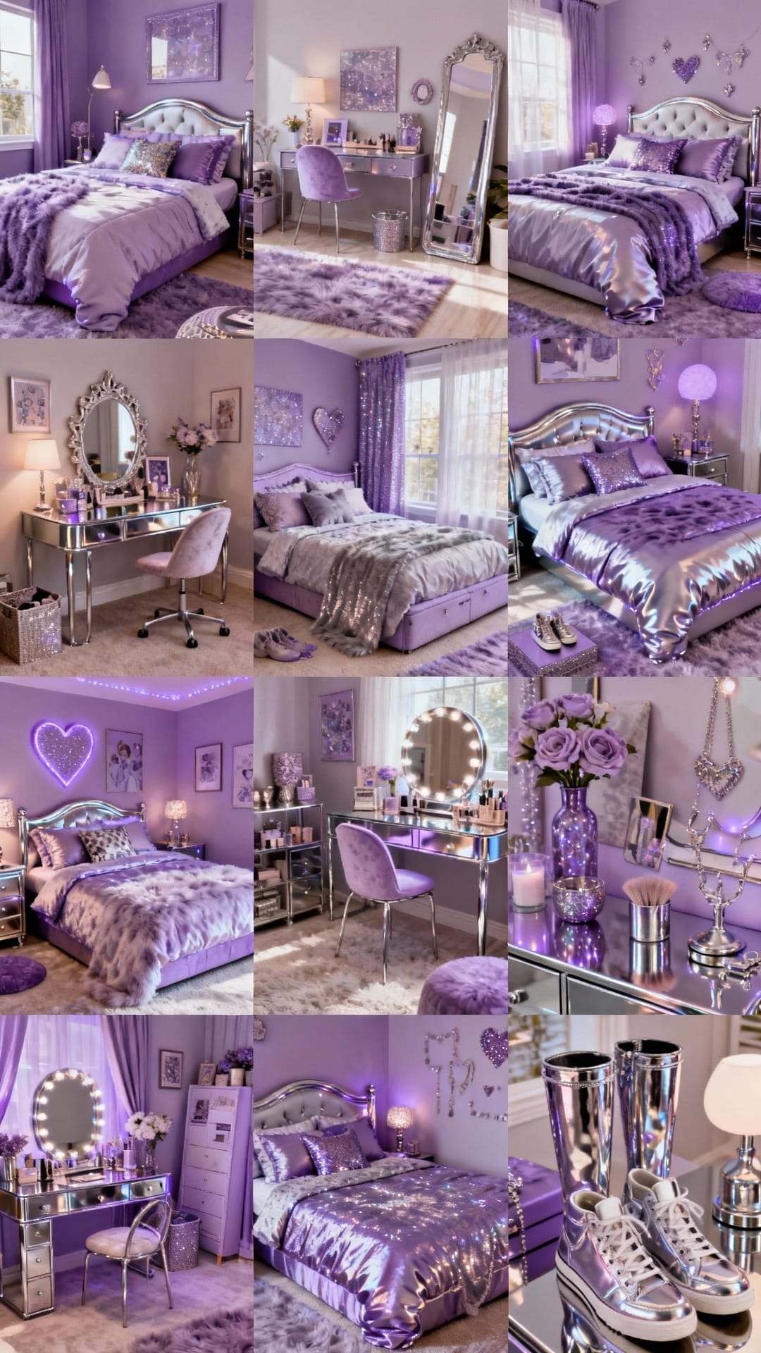 Glam Purple & Chrome Studio