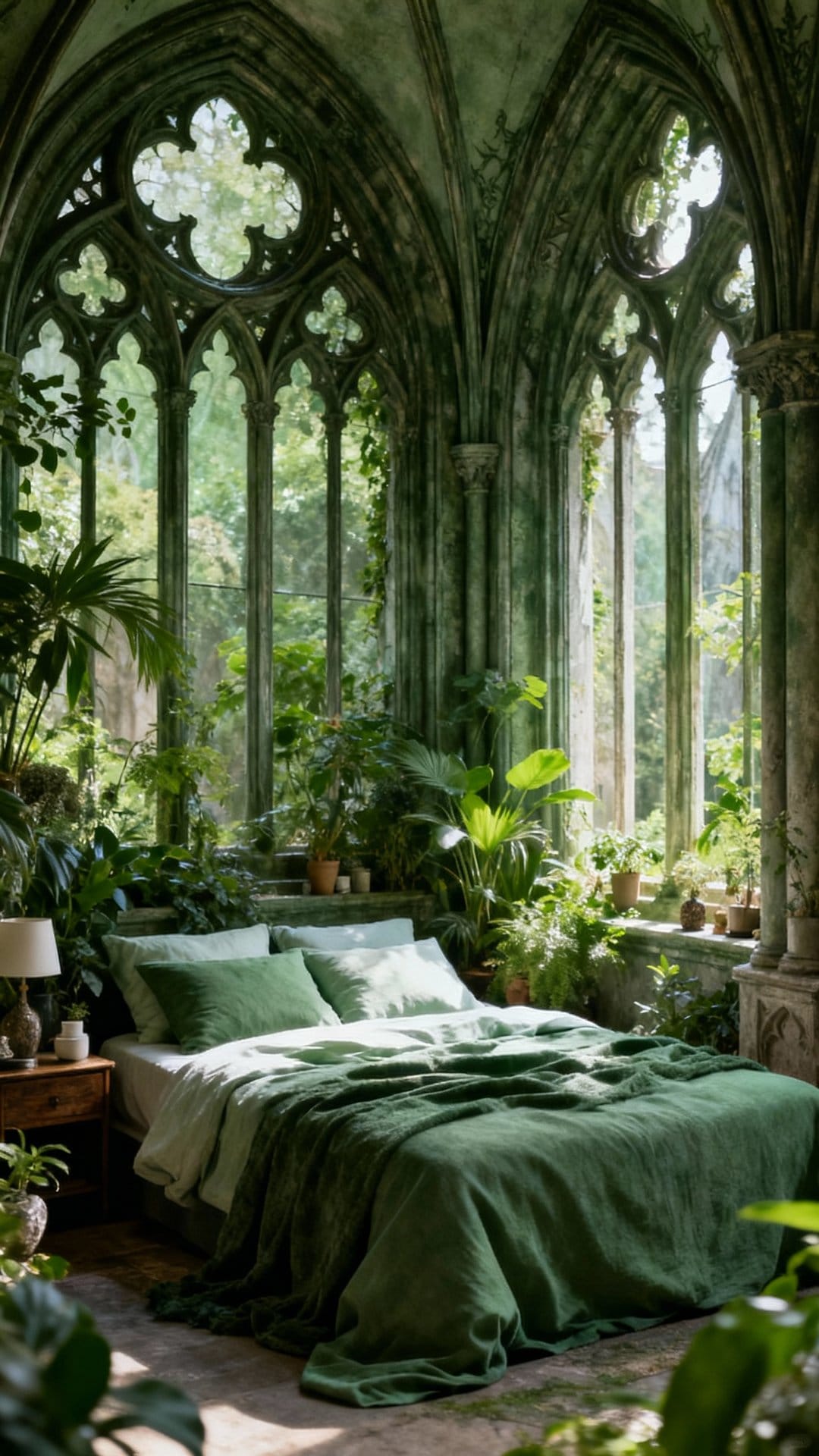 Gothic Green Monastery Minimal