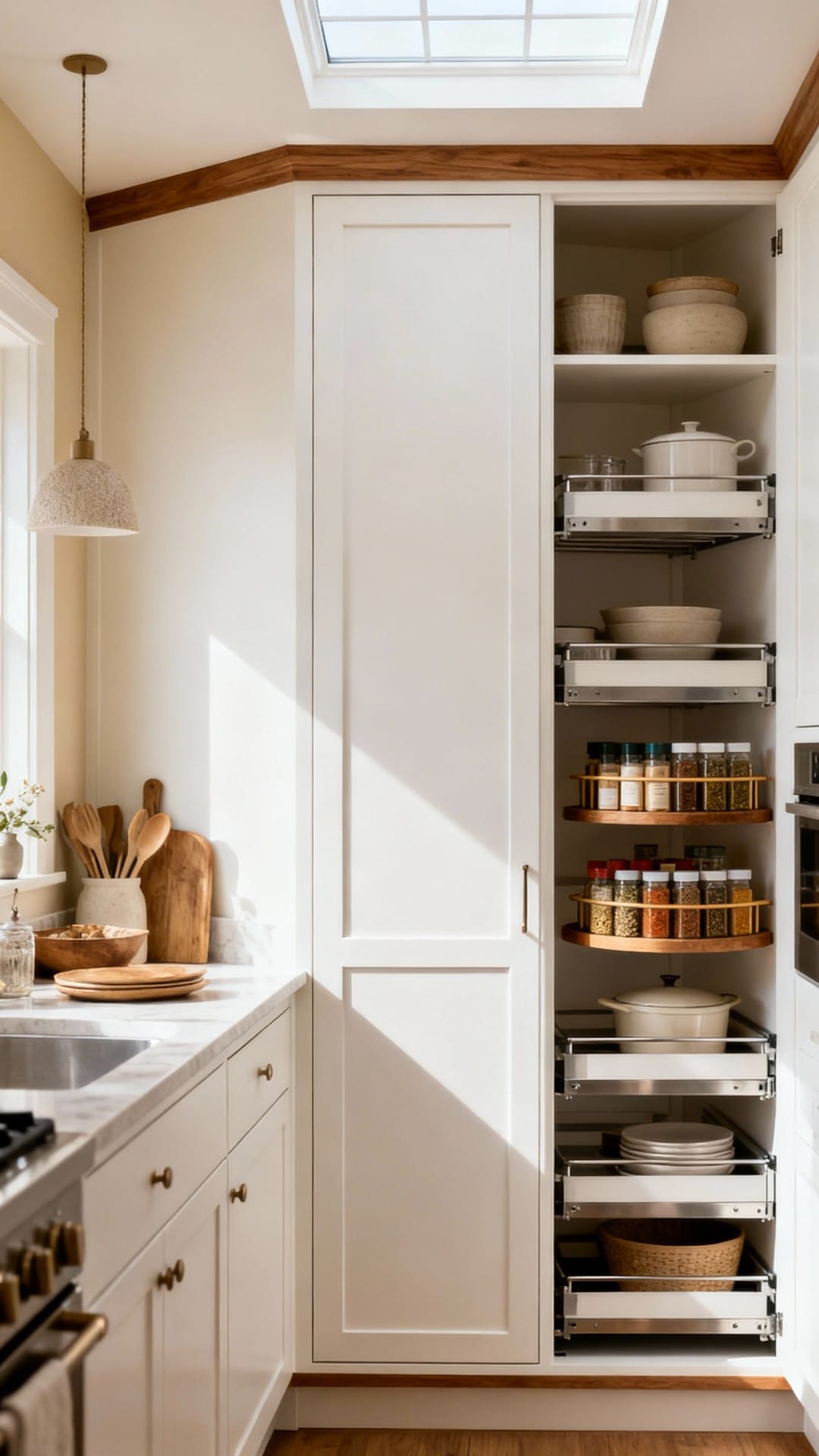 Hidden-in-Plain-Sight Paneled Pantry