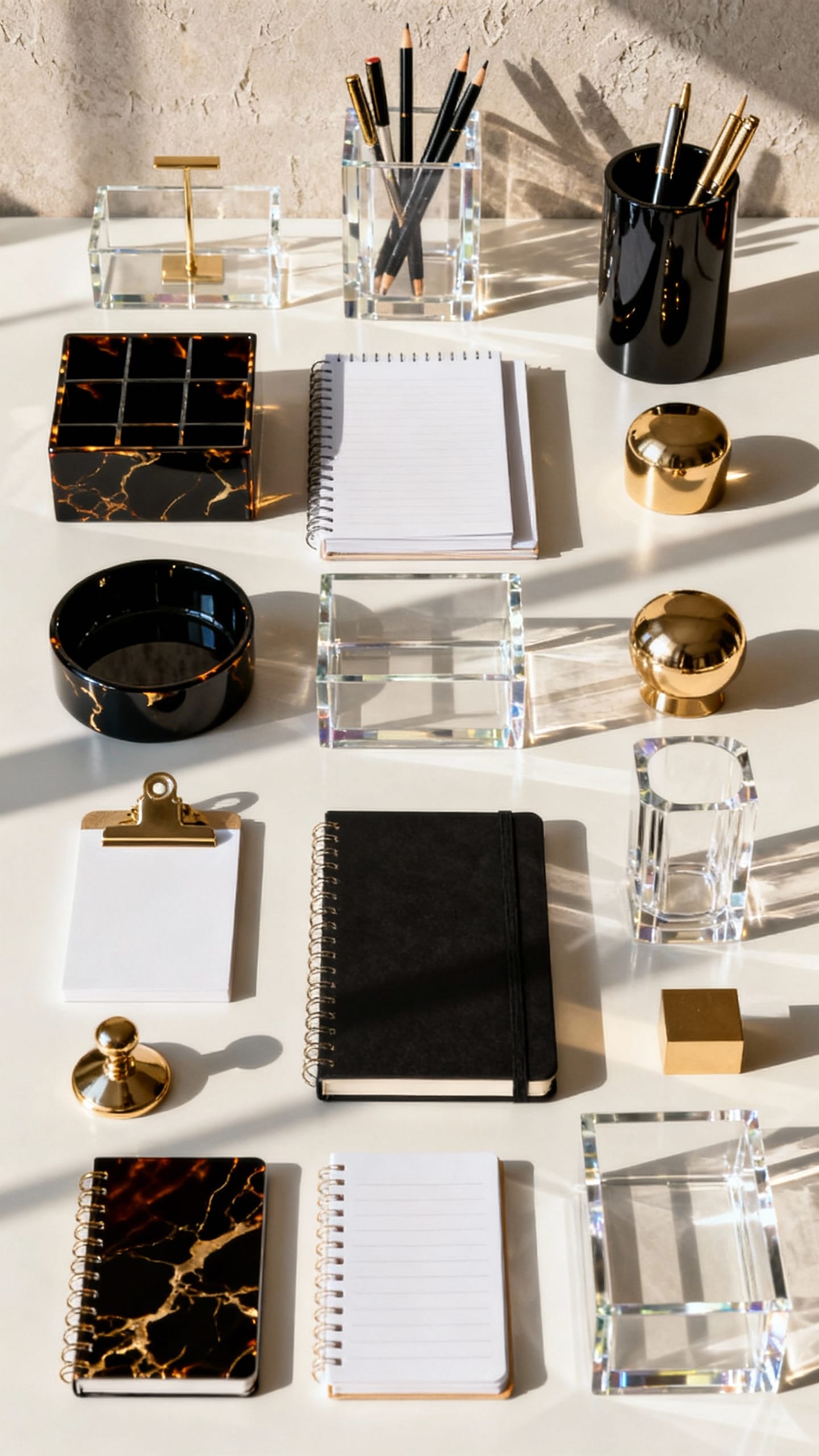 High-Contrast Glam with Lacquer and Lucite