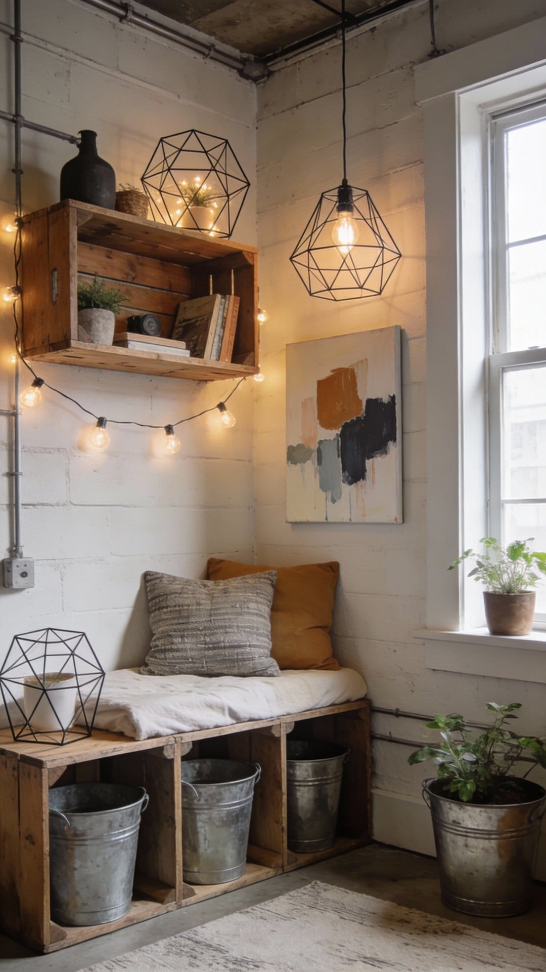 Industrial Loft Nook on a Budget