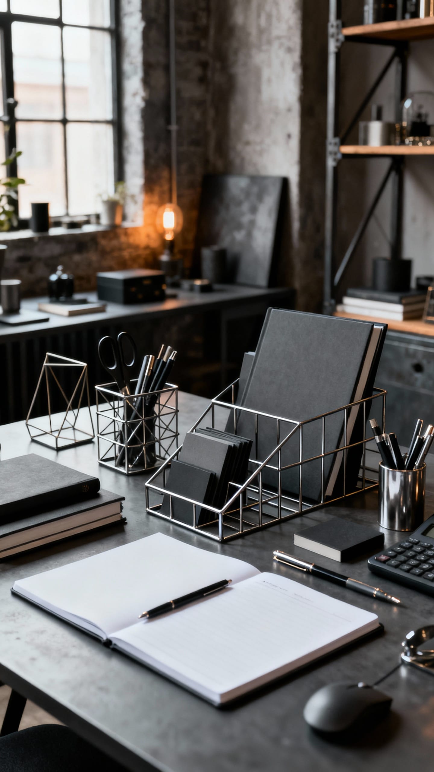 Industrial Loft with Iron and Charcoal