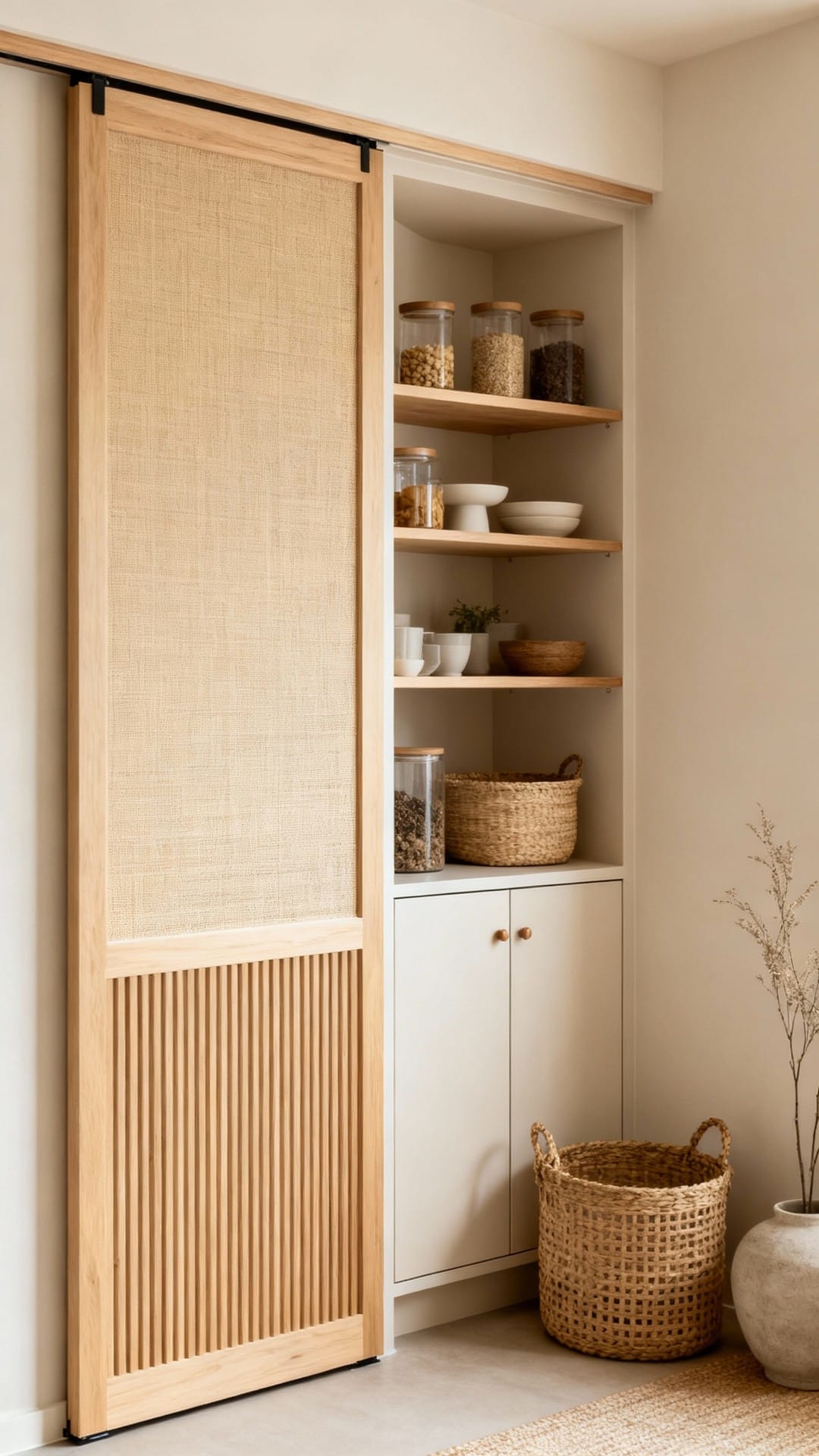 Japandi Calm Corner With Sliding Screen