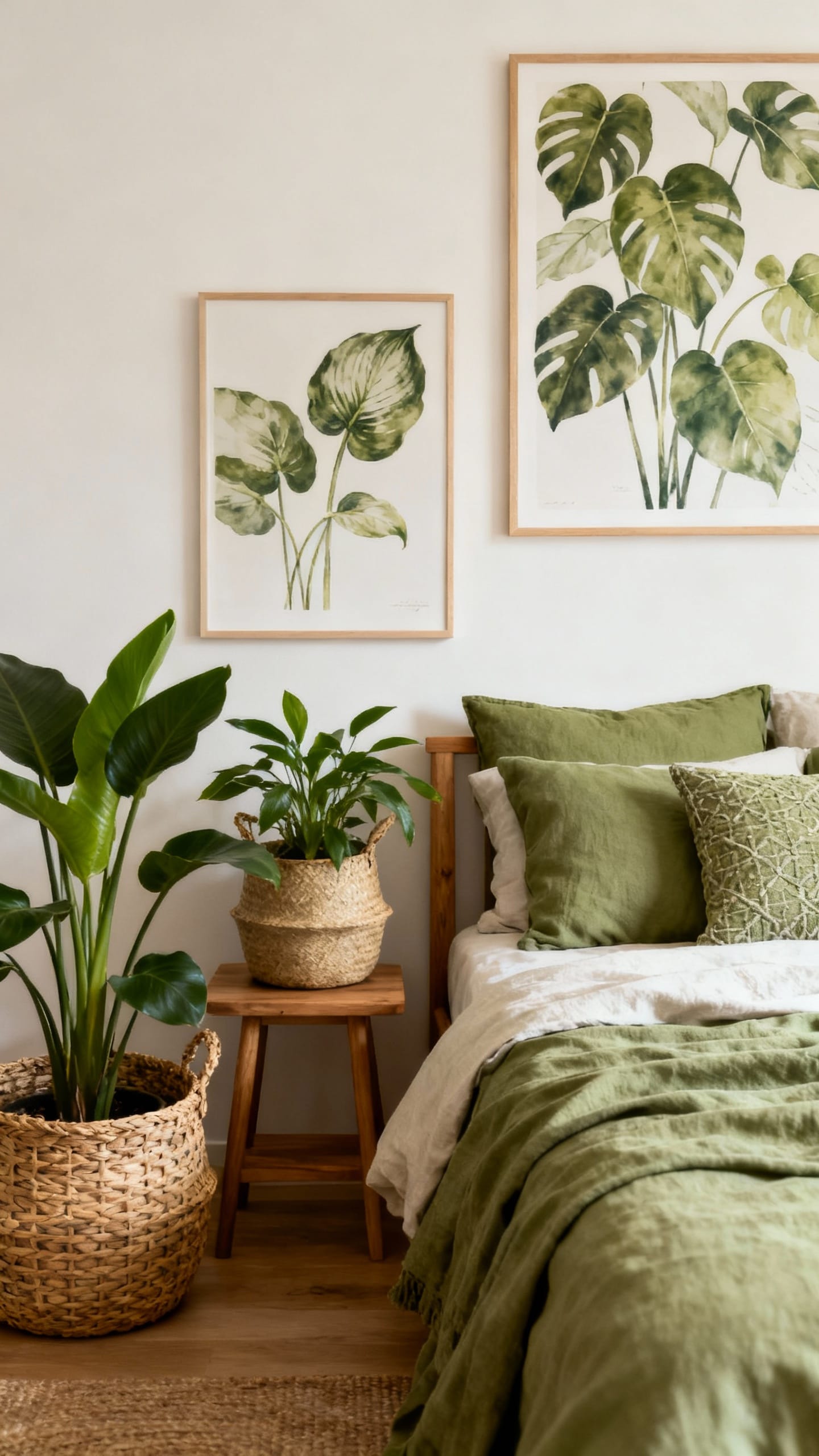 Japandi Olive Serenity