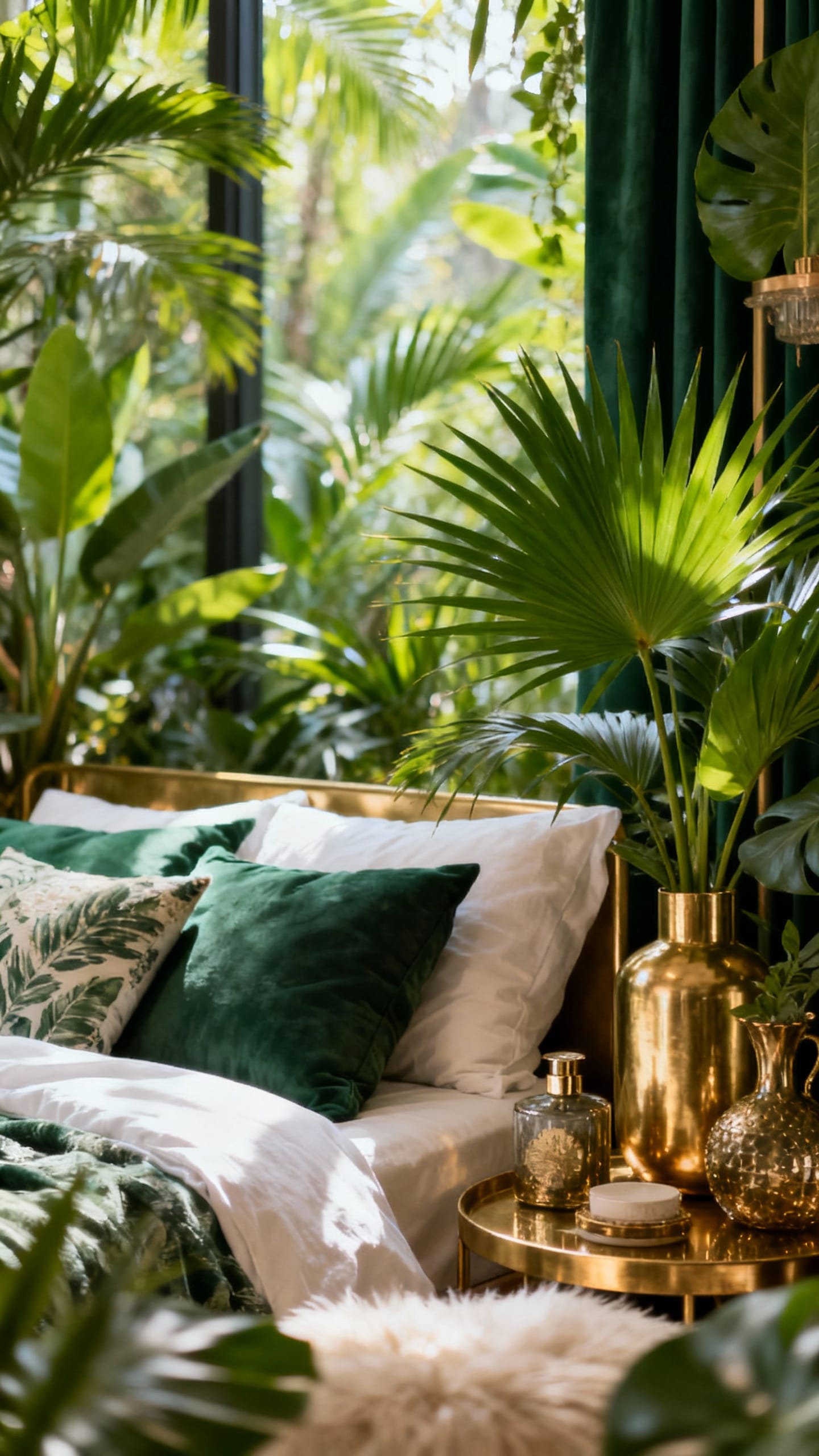Jungle Glam With Brass Accents