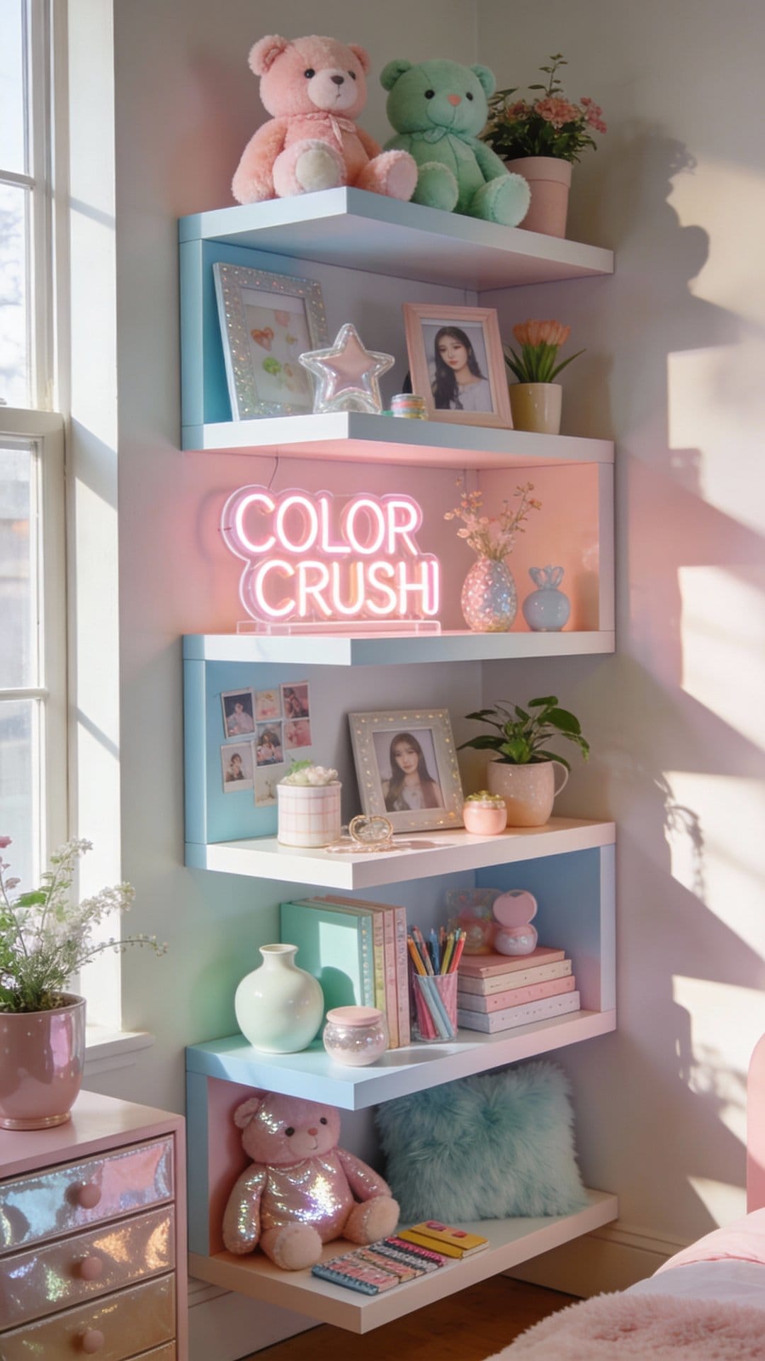 K-Pop Color Crush With Display Shelving