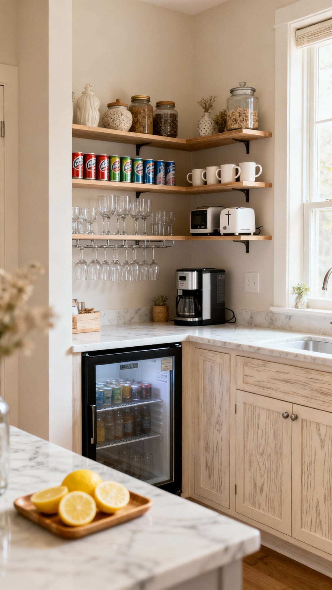 Micro Butler’s Pantry With Beverage Station