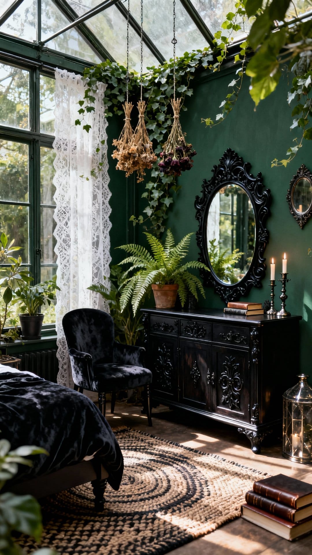 Minimal Noir Greenhouse