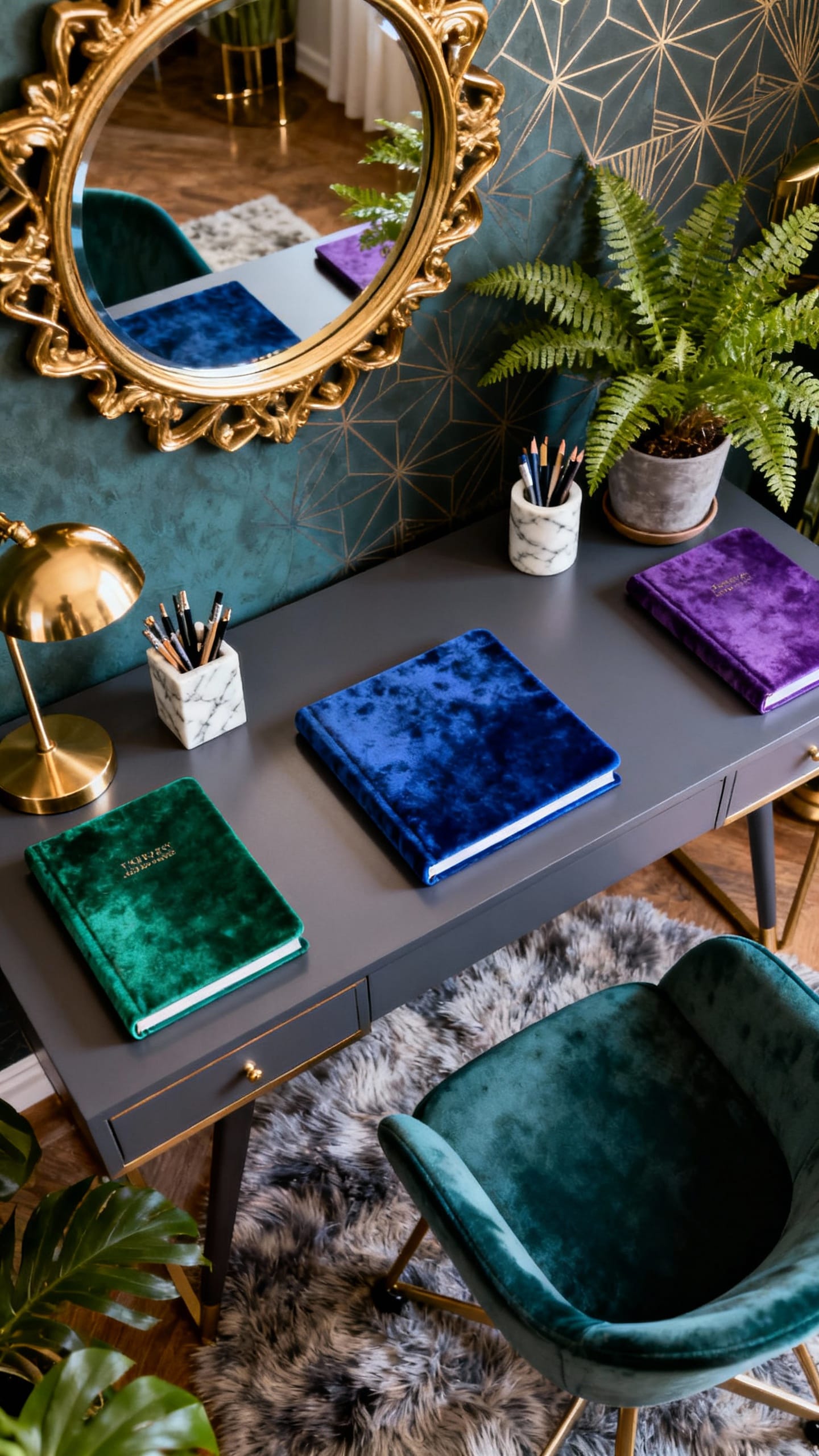 Moody Maximalist Paradise with Jewel Tones
