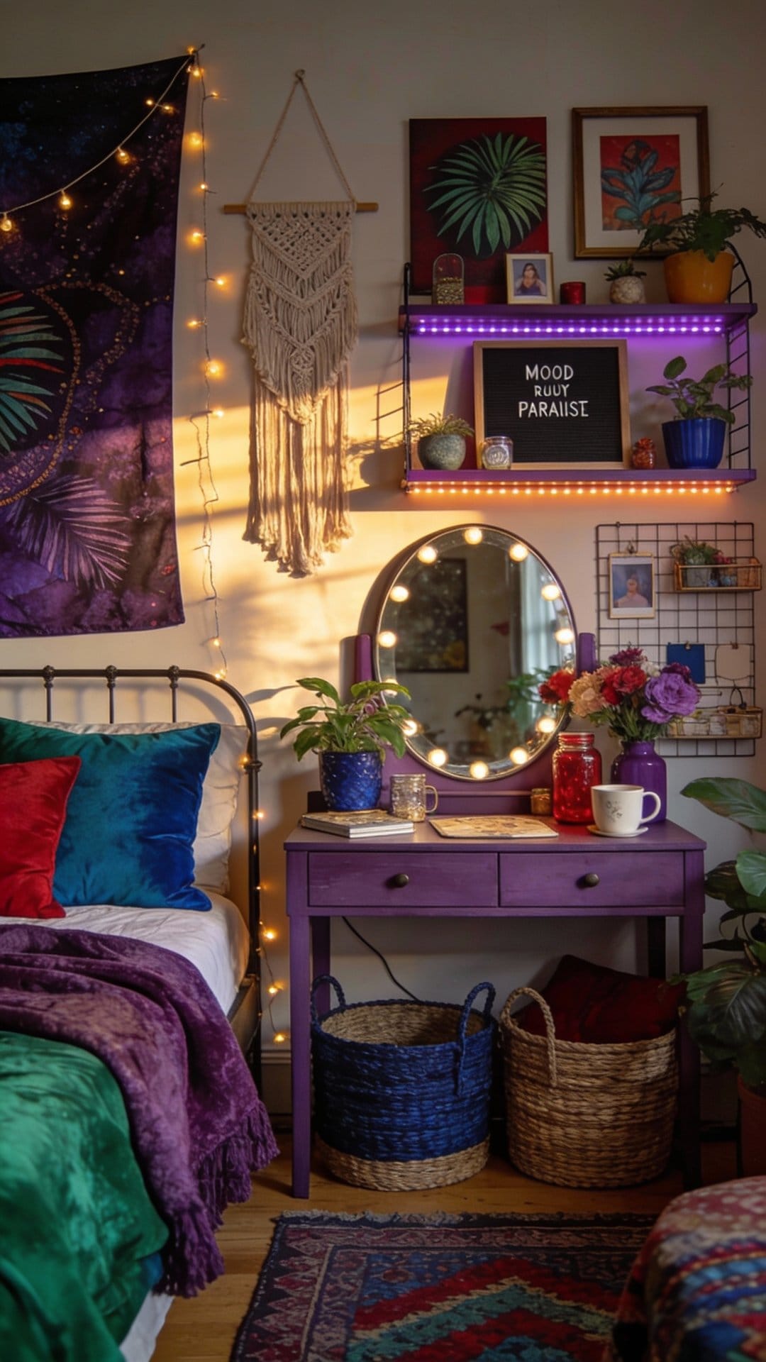 Moody Maximalist Paradise With Jewel Tones