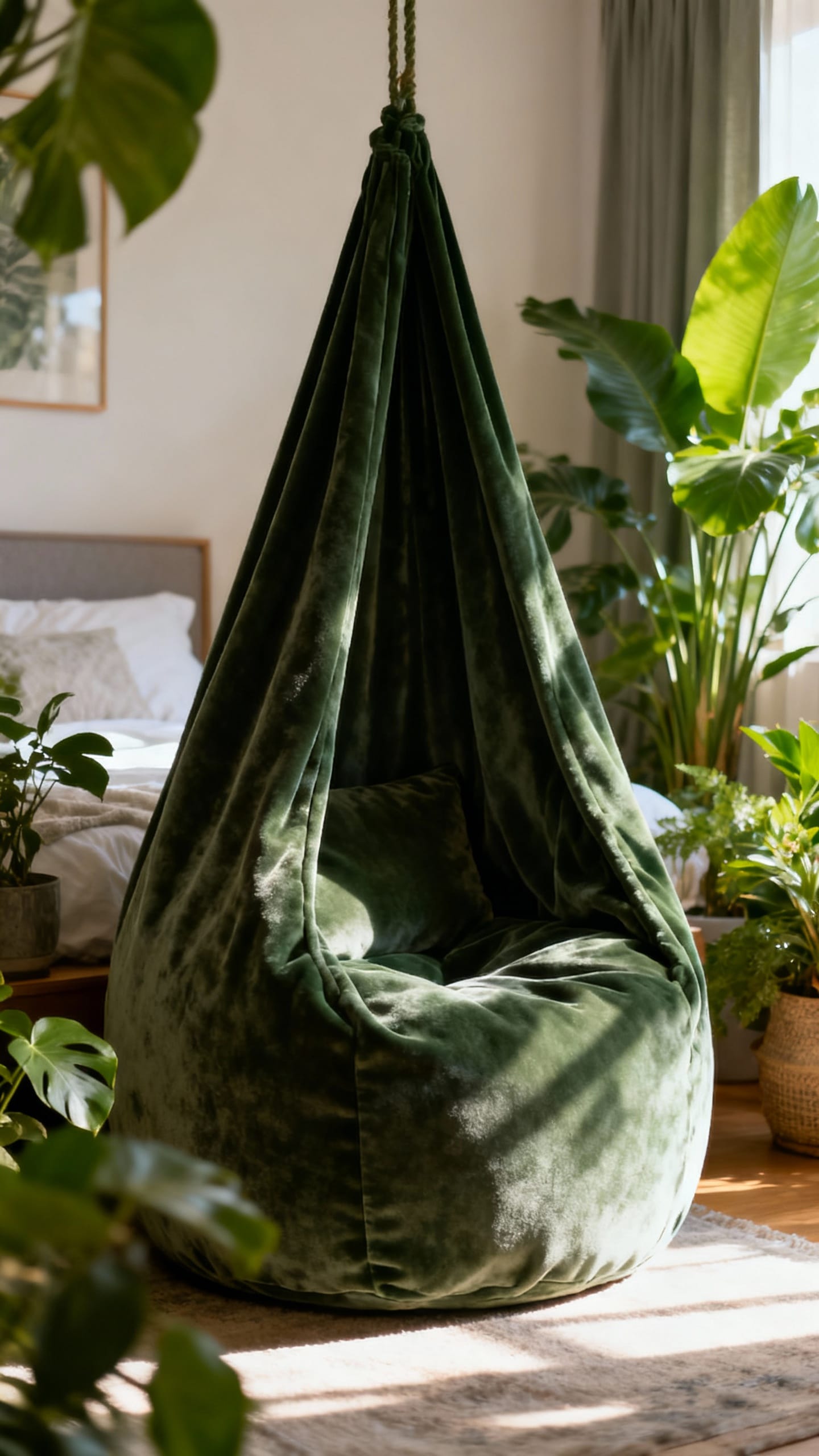 Moody Moss Velvet Cocoon