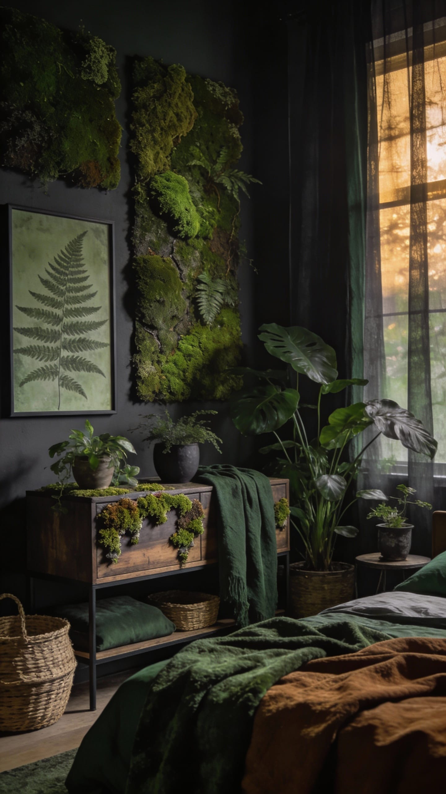 Noir Scandinavian With Mossy Textures