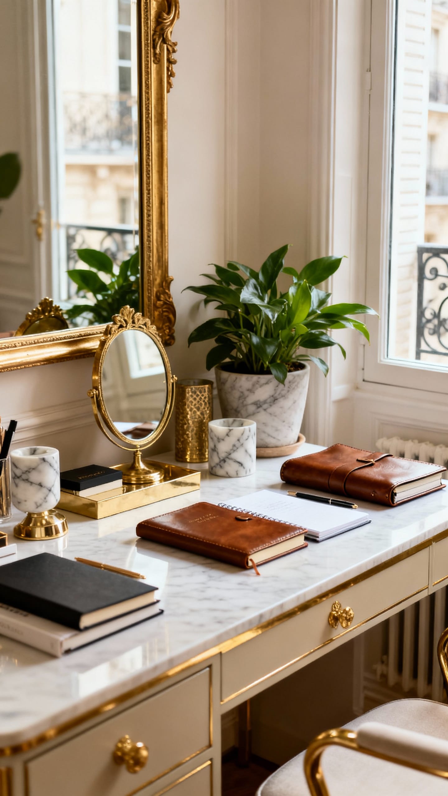 Parisian Apartment Chic with Gilded Touches