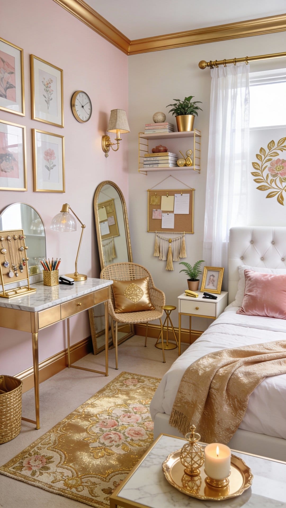 Parisian Apartment Chic With Gold Accents