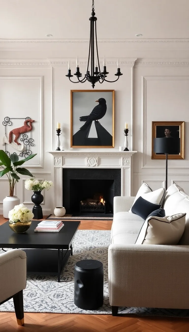 Parisian Spring With Black Accents and Molding