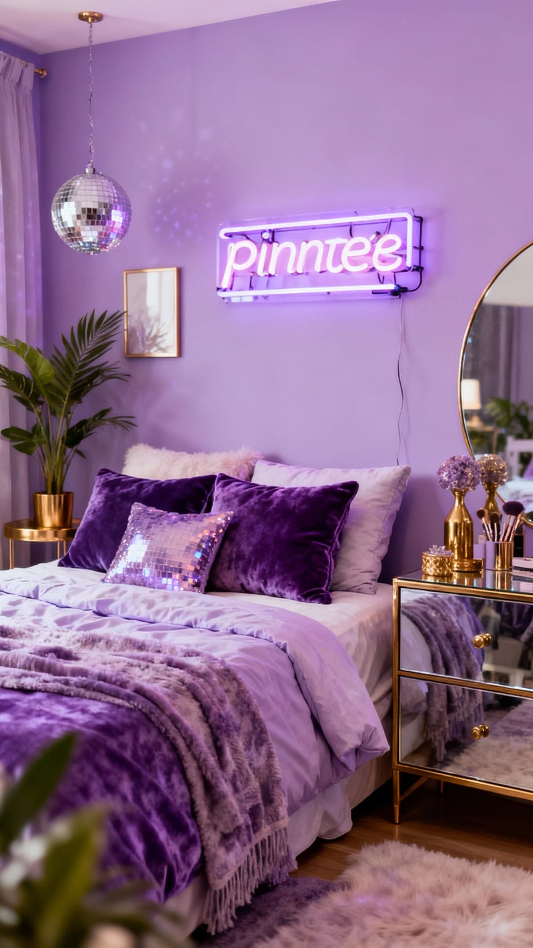 Purple Retro Disco Dream