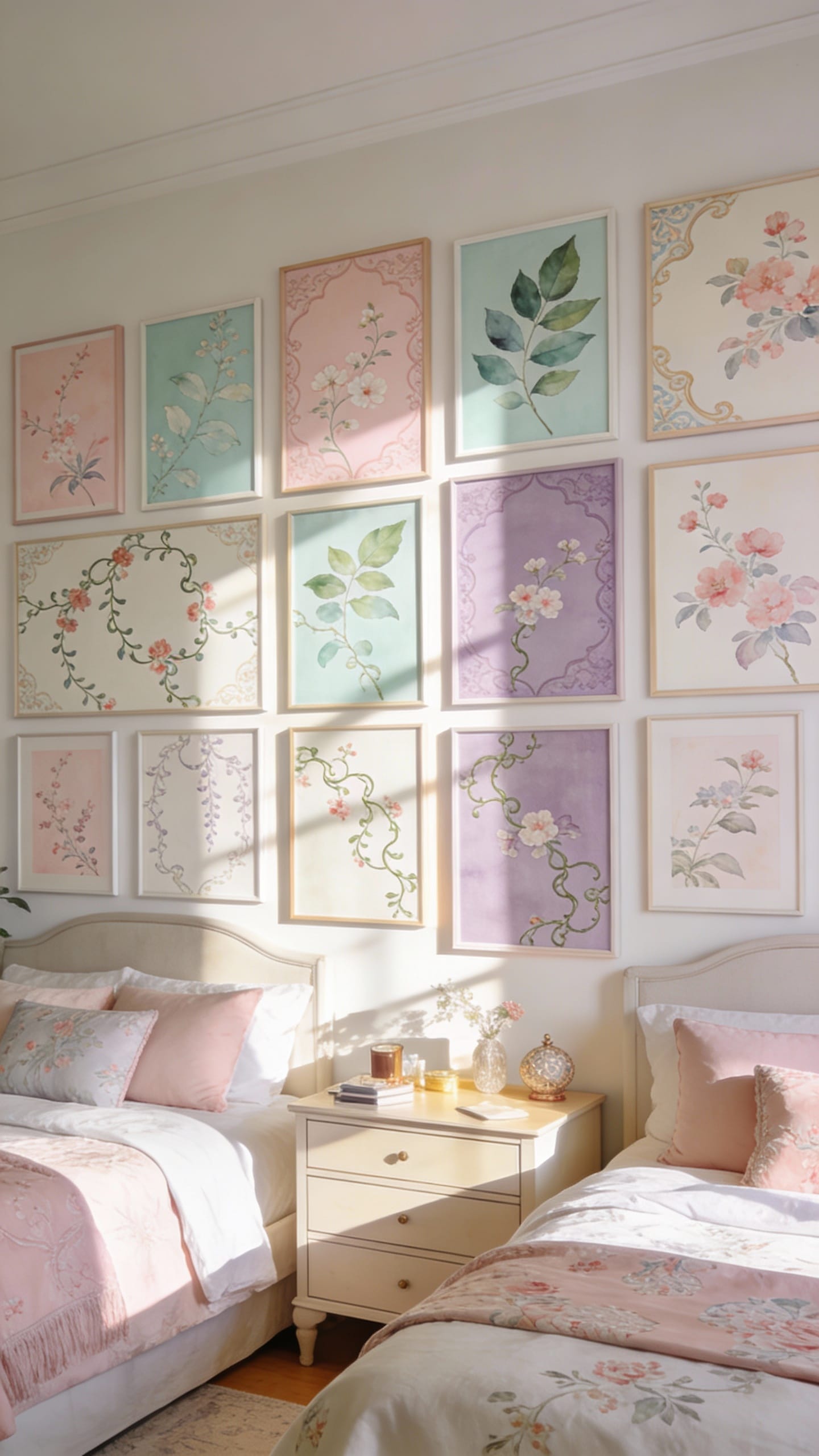 Romantic Chinoiserie Botanicals With Pastel Flourishes