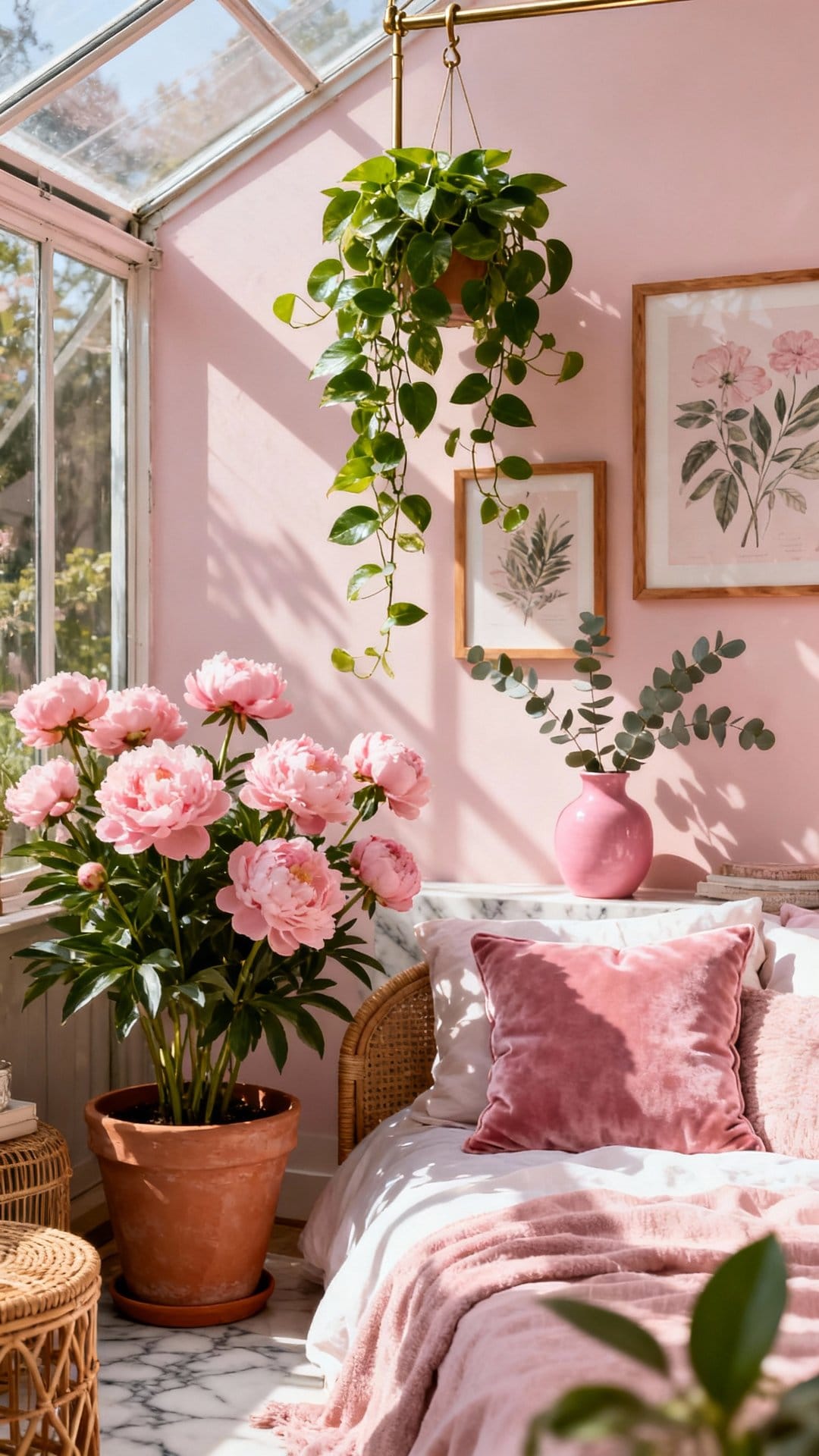 Rosy Scandinavian Greenhouse
