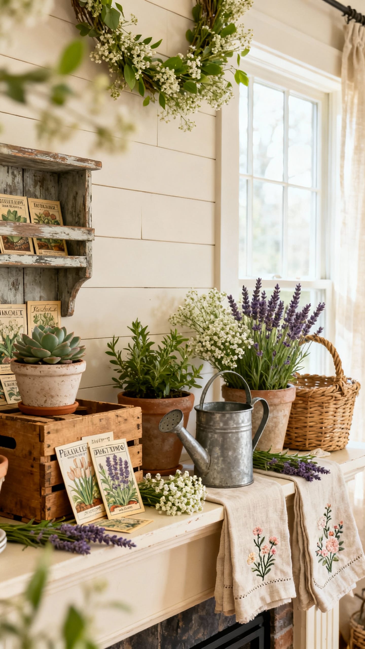 Rustic Farmhouse With Seed Packets