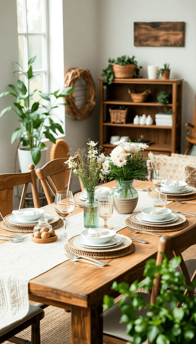Rustic Garden Picnic Indoors