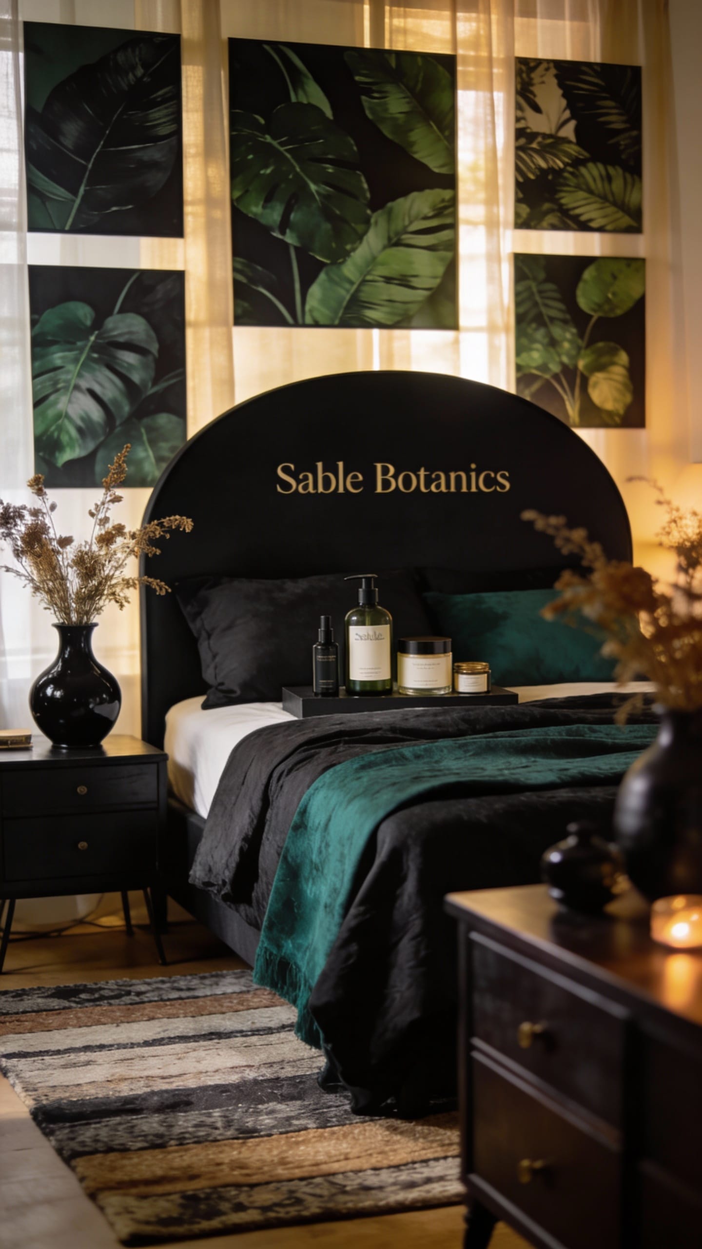 Sable Botanics With Oversized Headboard