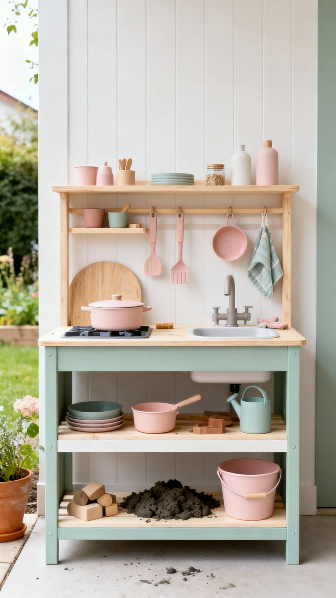 Scandinavian Two-Tone Minimalist Prep Station