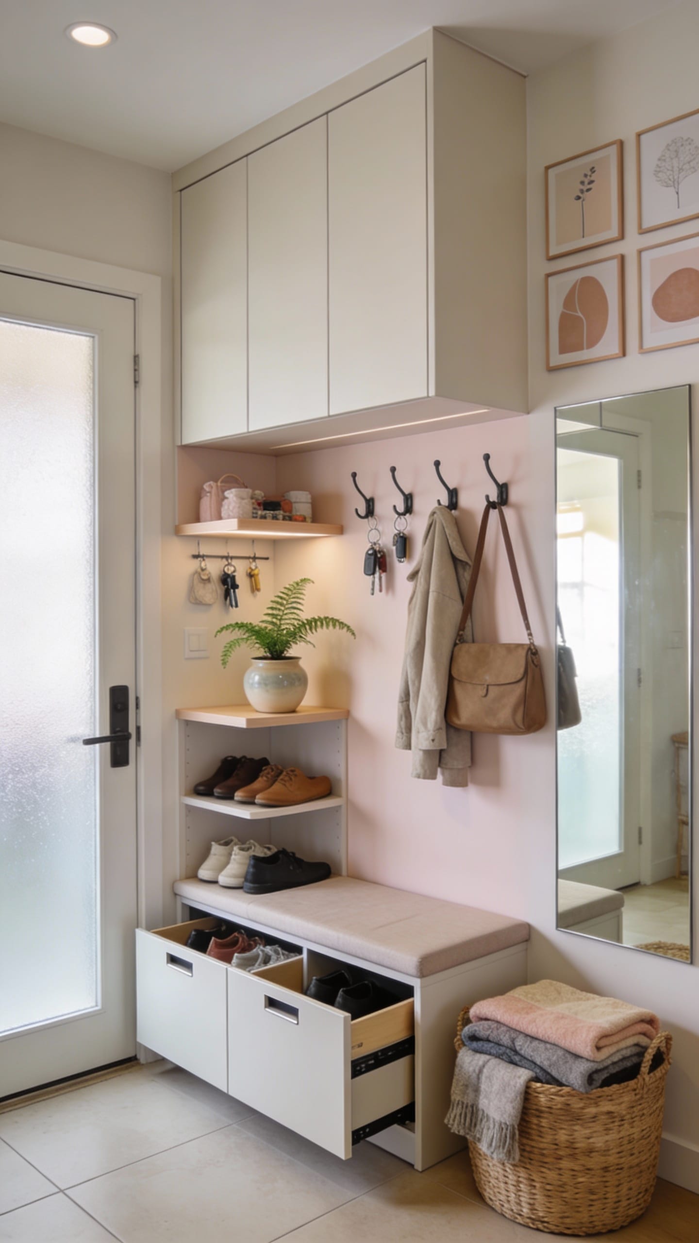 Smart Small-Space Built-In Mudroom